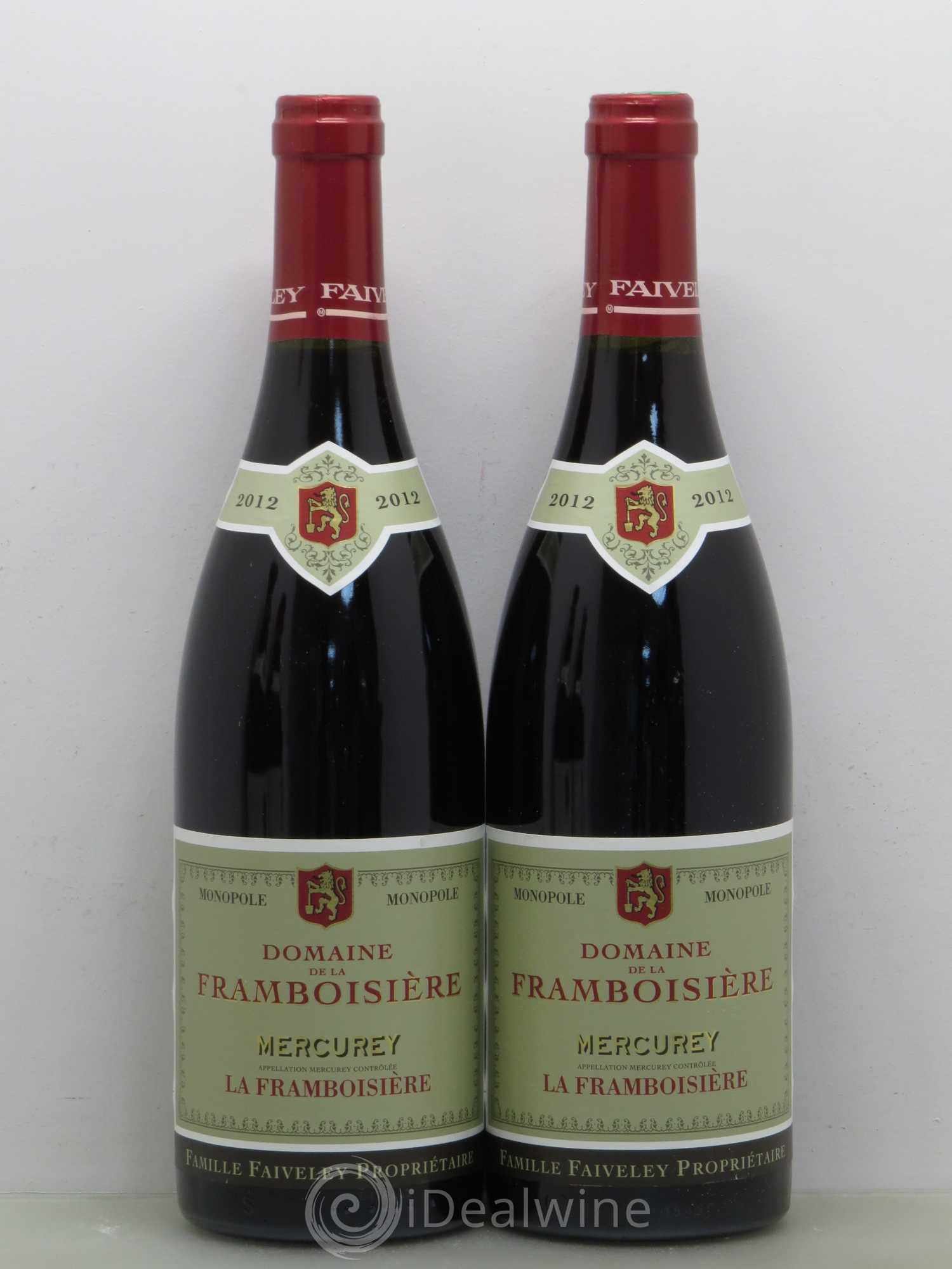 Mercurey La Framboisiere Faiveley 2012 - Posten von 2 Flaschen - 0
