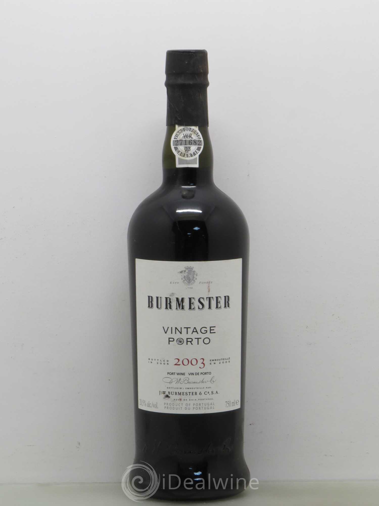 Porto Vintage Burmester 2003 - Lot de 1 bouteille - 0