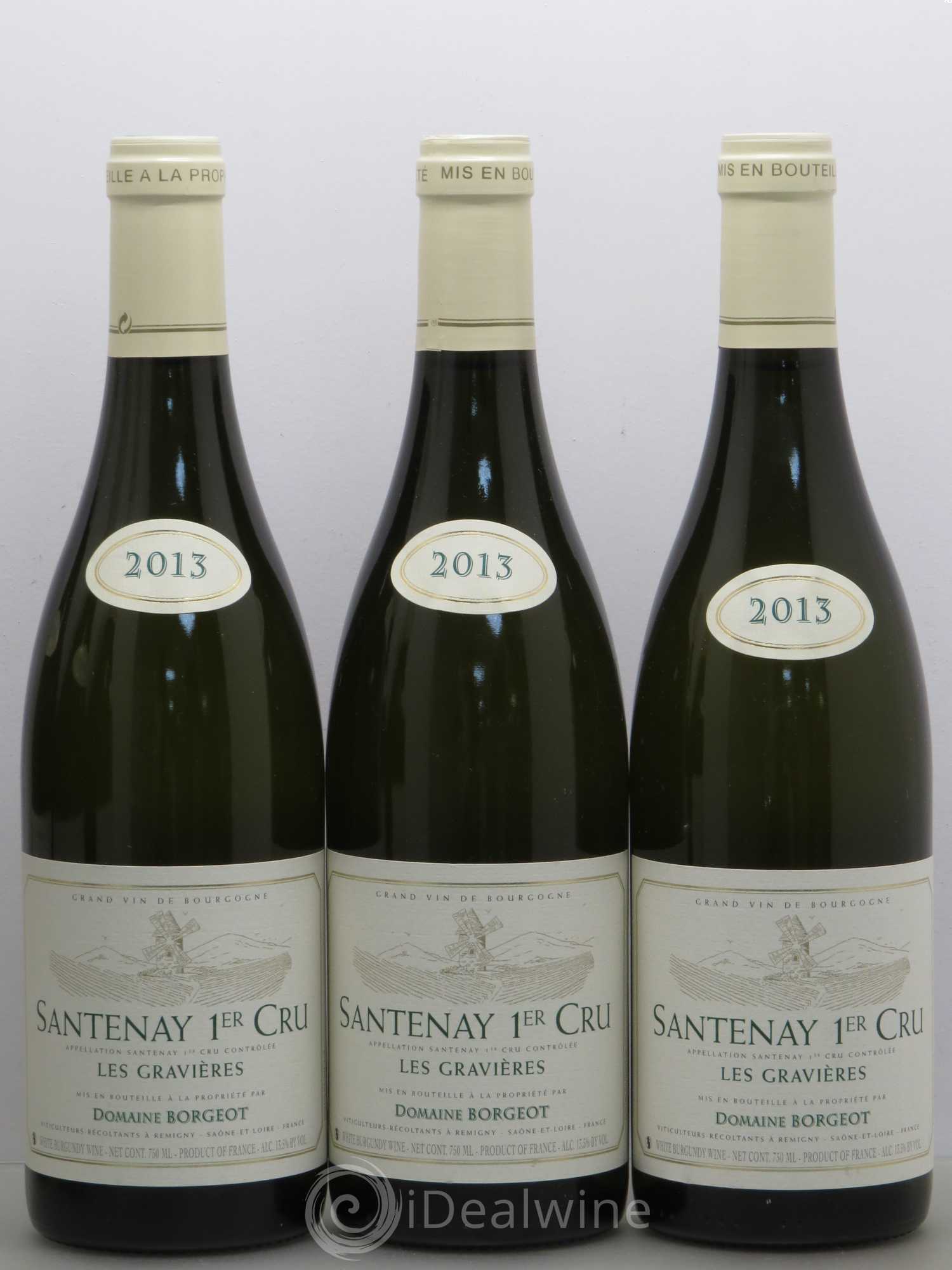 Santenay 1er Cru Borgeot Les Gravières 2013 - Posten von 6 Flaschen - 1