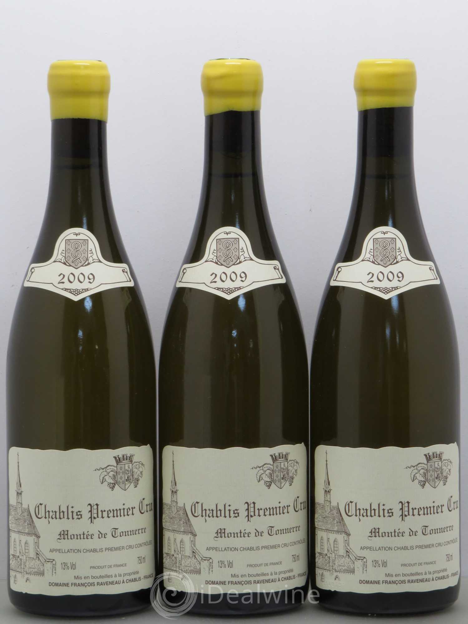 Chablis 1er Cru Montée de Tonnerre Raveneau (Domaine) 2009 - Lot de 3 bouteilles - 0
