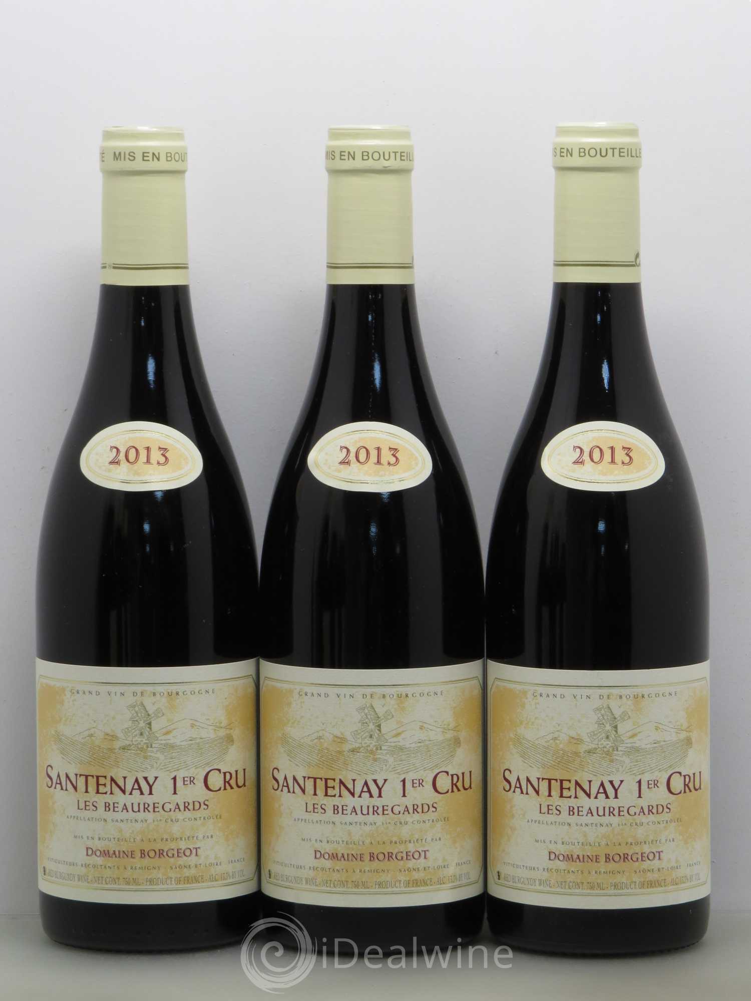 Santenay 1er Cru Borgeot Les Beauregards 2013 - Posten von 6 Flaschen - 1