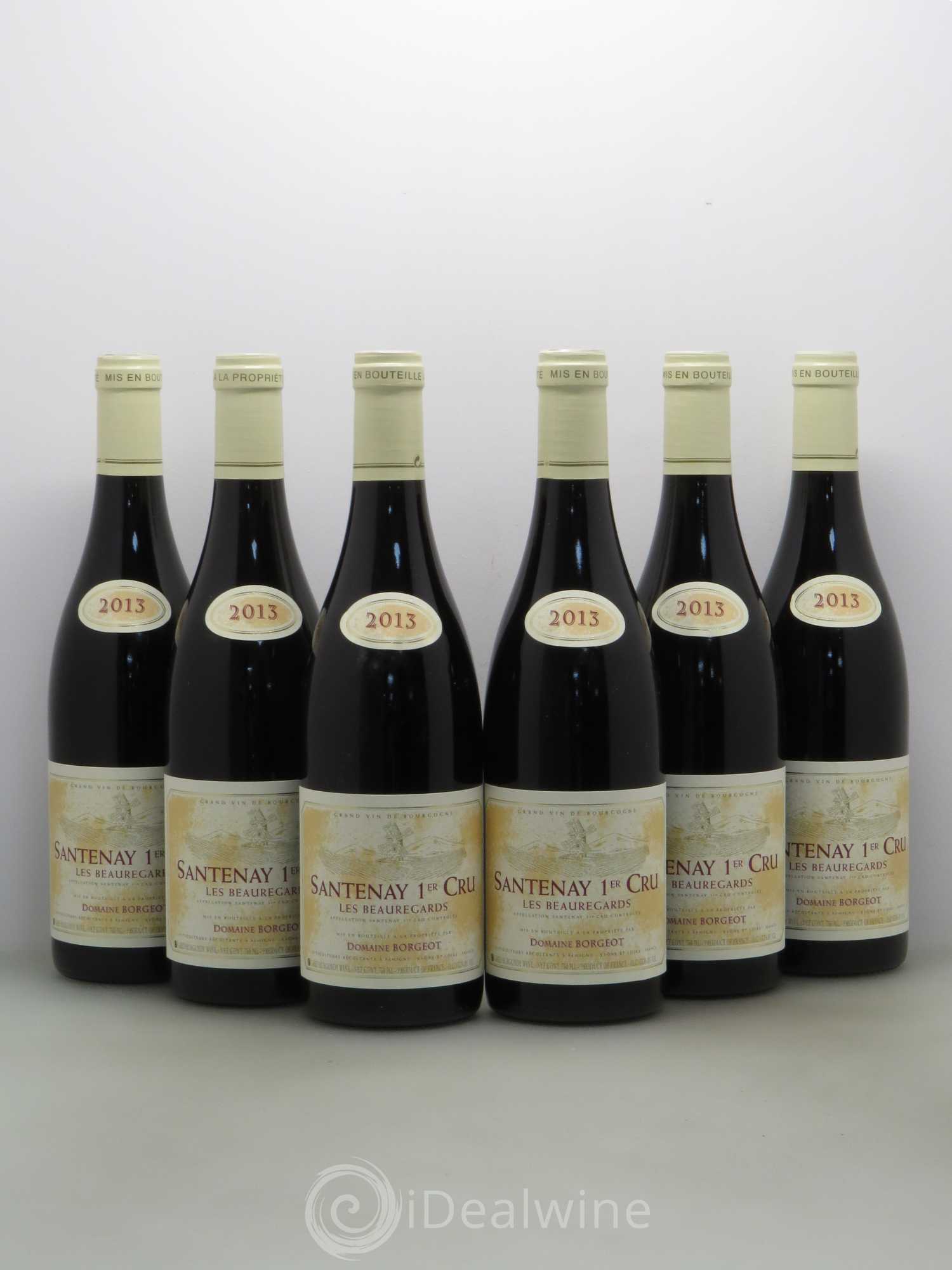 Santenay 1er Cru Borgeot Les Beauregards 2013 - Posten von 6 Flaschen - 0