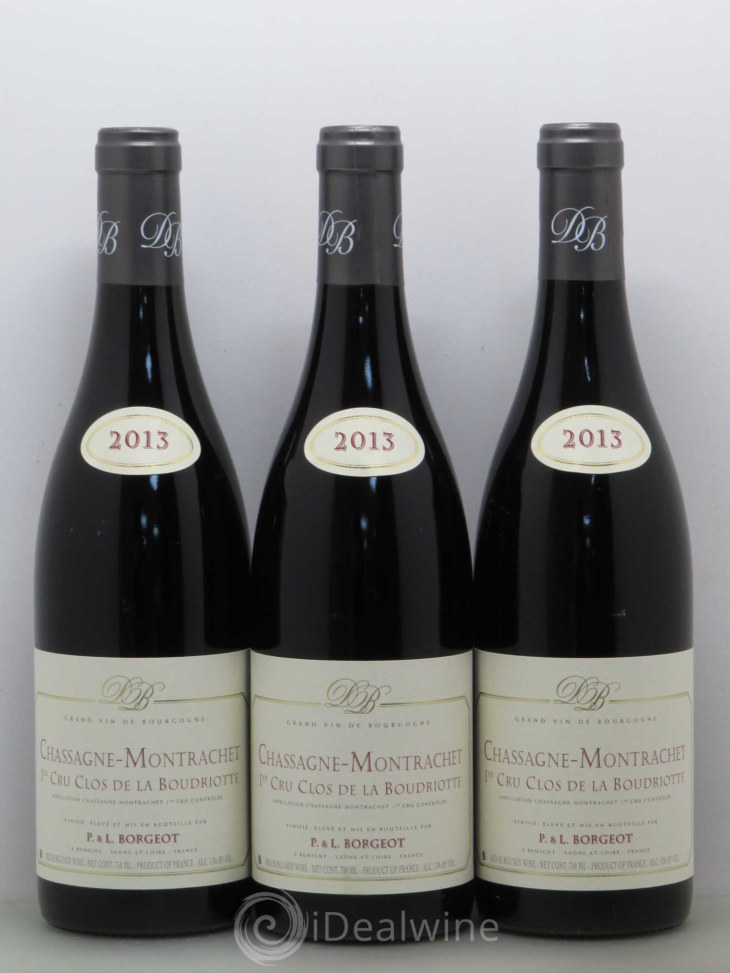 Chassagne-Montrachet 1er Cru Borgeot Clos De La Boudriotte 2013 - Posten von 6 Flaschen - 2