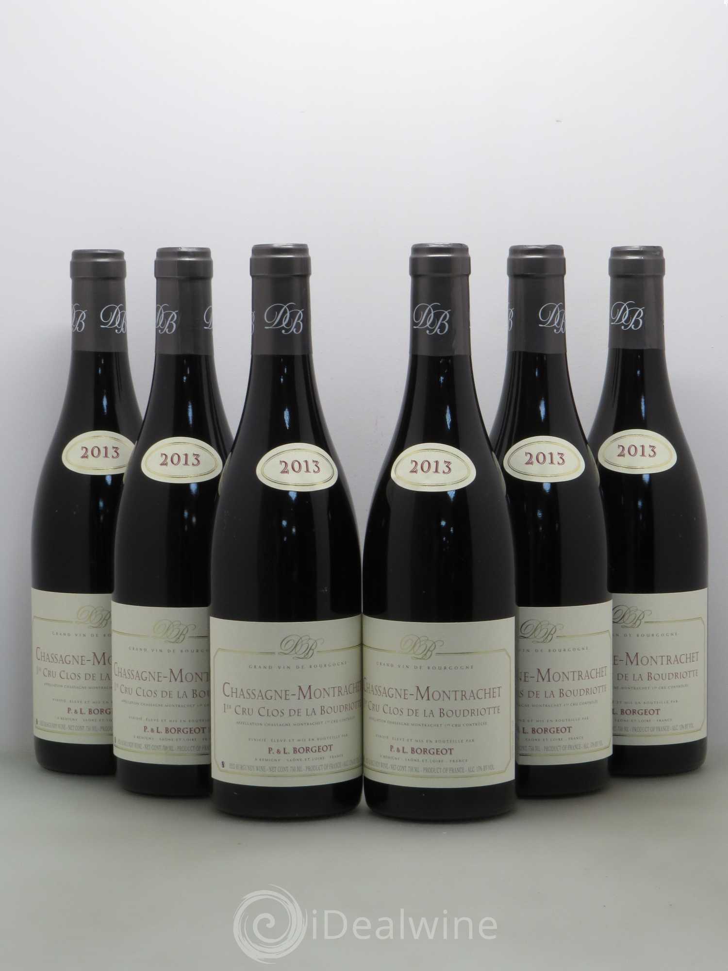 Chassagne-Montrachet 1er Cru Borgeot Clos De La Boudriotte 2013 - Posten von 6 Flaschen - 0