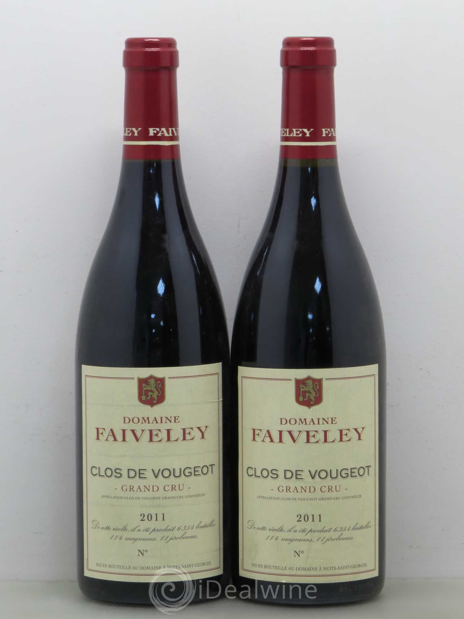 Clos de Vougeot Grand Cru Faiveley 2011 - Lot de 2 bouteilles - 0