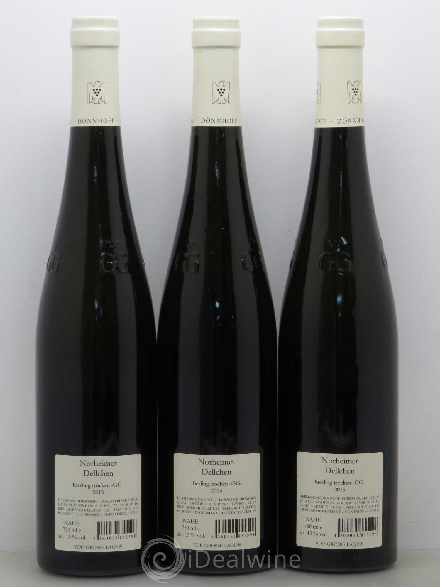 Allemagne Mosel-Saar Dönnhoff Norheimer Dellchen Riesling Trocken GG 2015 - Posten von 6 Flaschen - 4