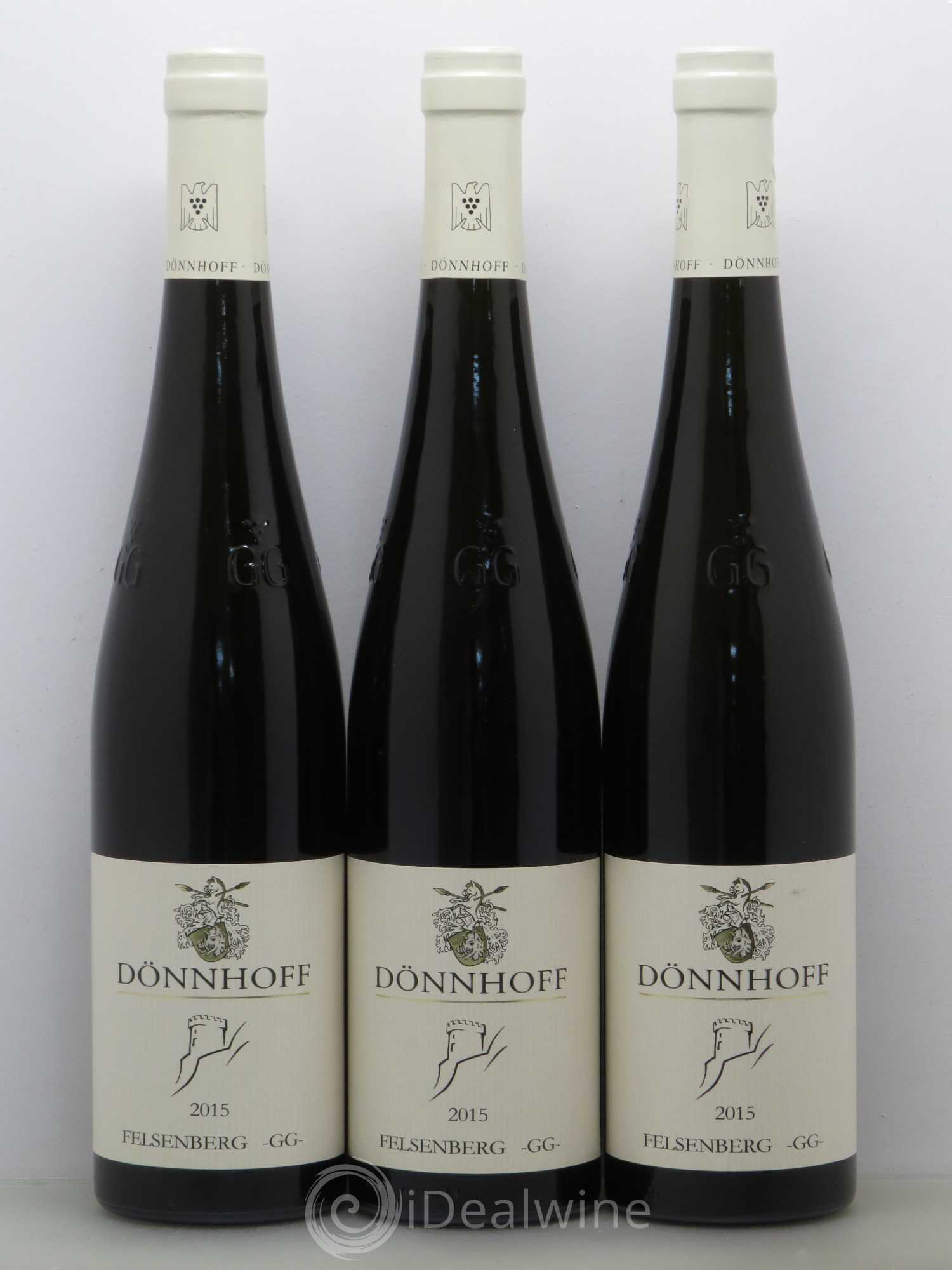 Allemagne Mosel-Saar Donnhoff Schlossböckelheimer Felsenberg Riesling Trocken GG 2015 - Posten von 3 Flaschen - 0