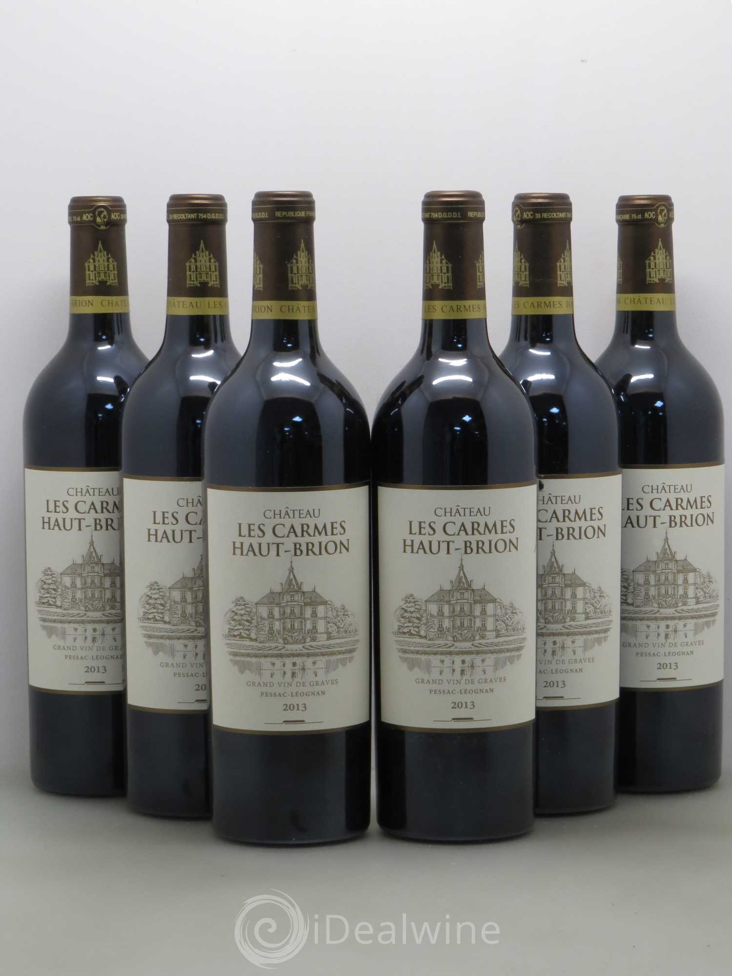 Château Les Carmes Haut-Brion 2013 - Lot de 6 bouteilles - 0