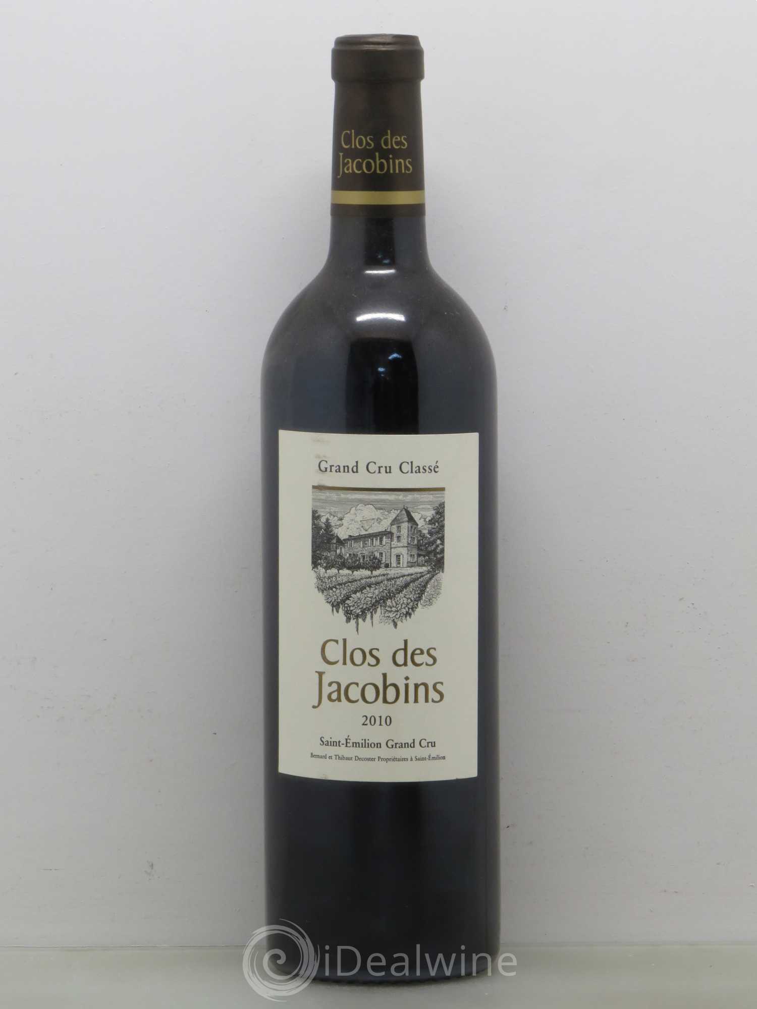 Château Clos des Jacobins Grand Cru Classé 2010 - Lot de 1 bouteille - 0