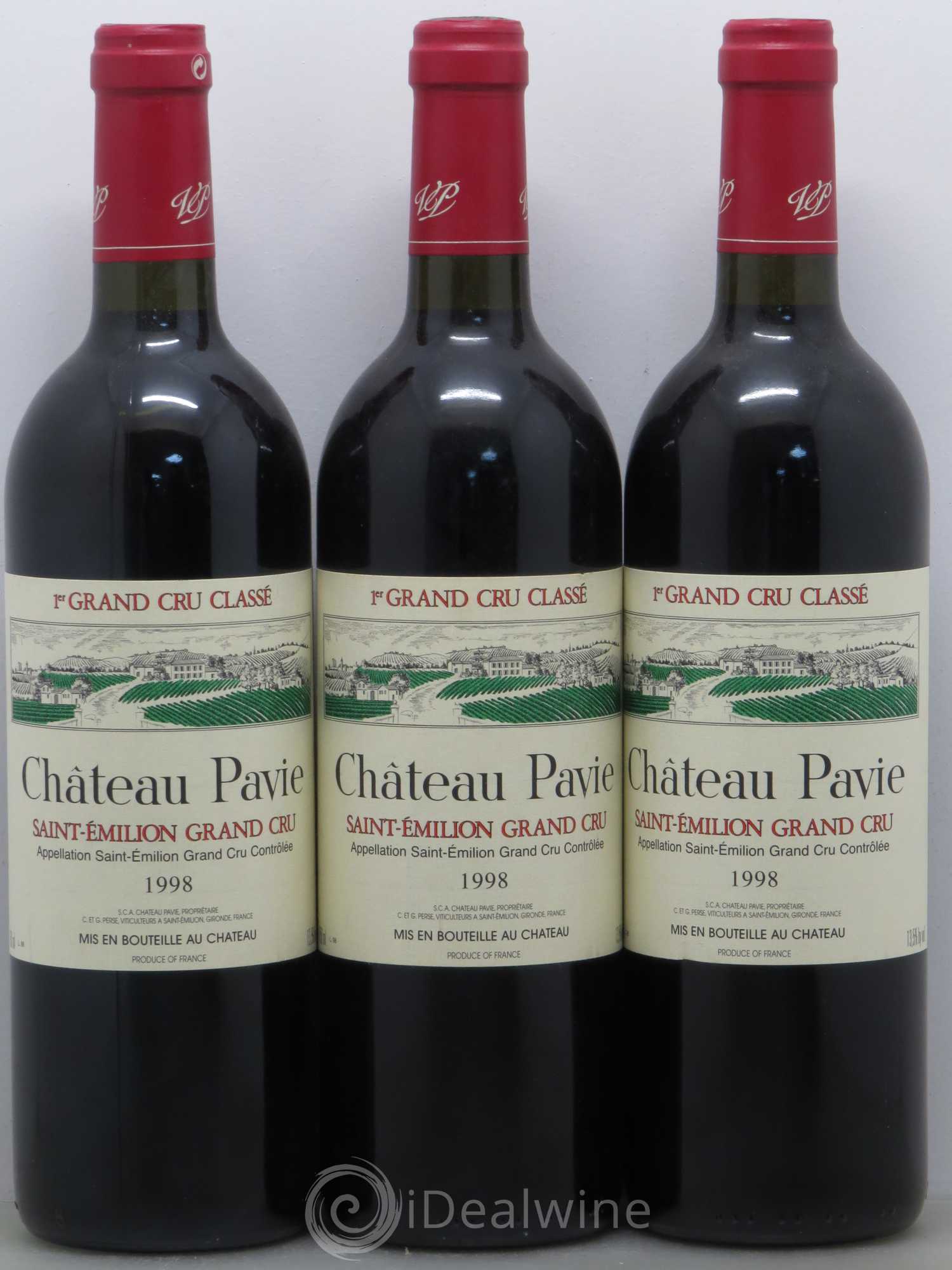 Château Pavie 1er Grand Cru Classé A 1998 - Lot de 6 bouteilles - 1