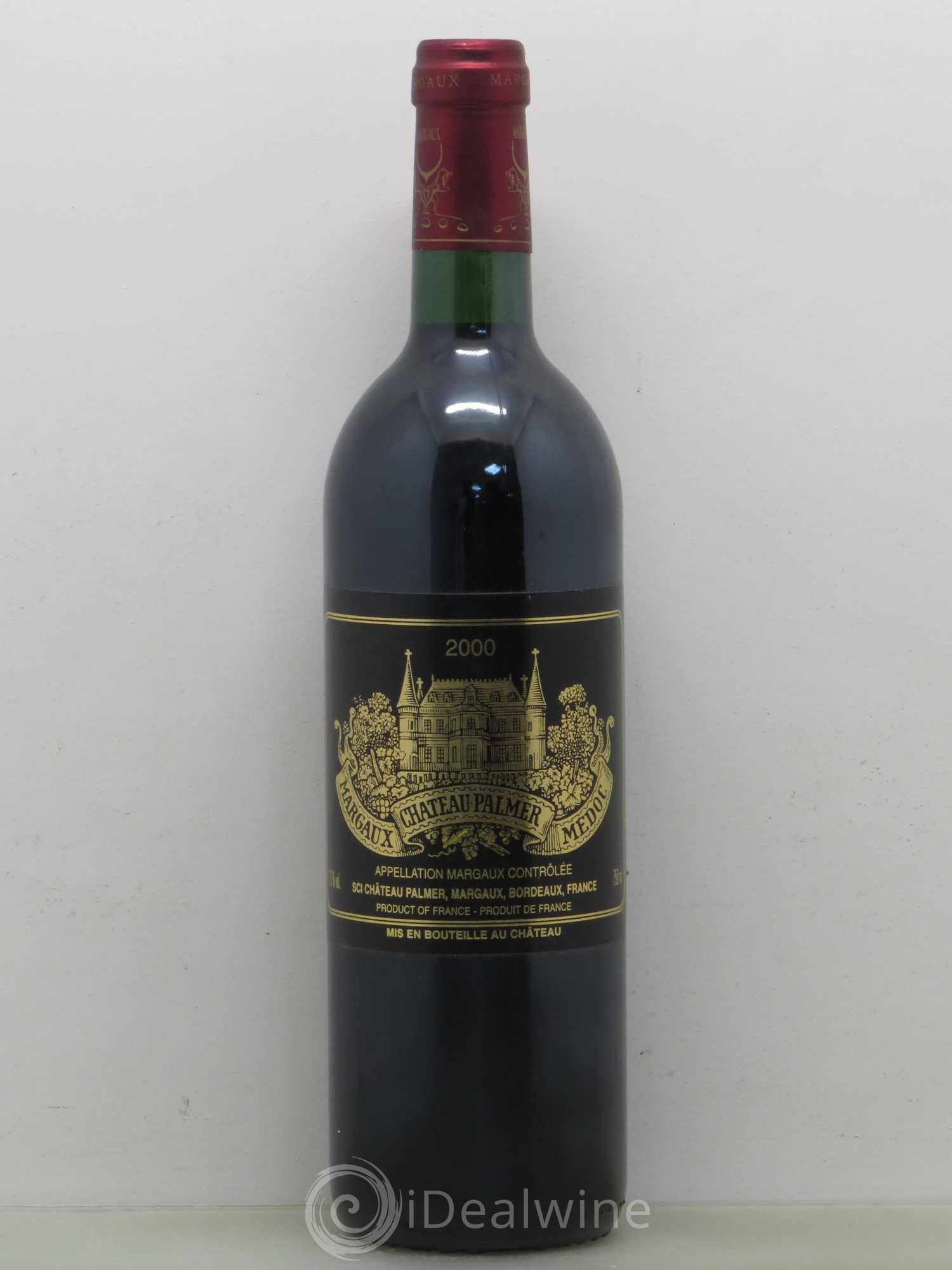 Château Palmer 3ème Grand Cru Classé 2000 - Lot de 1 bouteille - 0