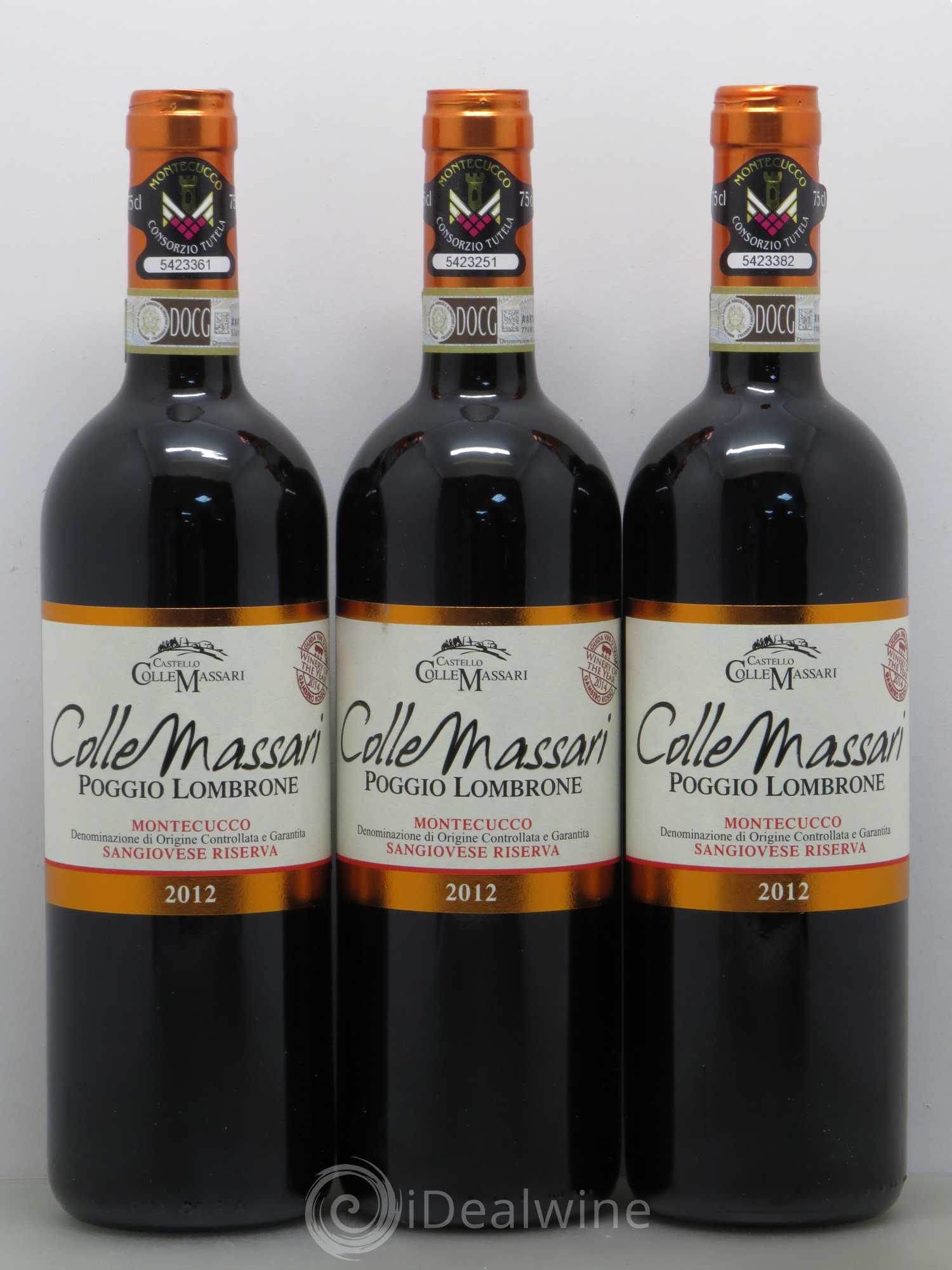 Italie Colle Massari Poggio Lombrone Montecucco DOCG sangiovese riserva 2012 - Posten von 6 Flaschen - 2