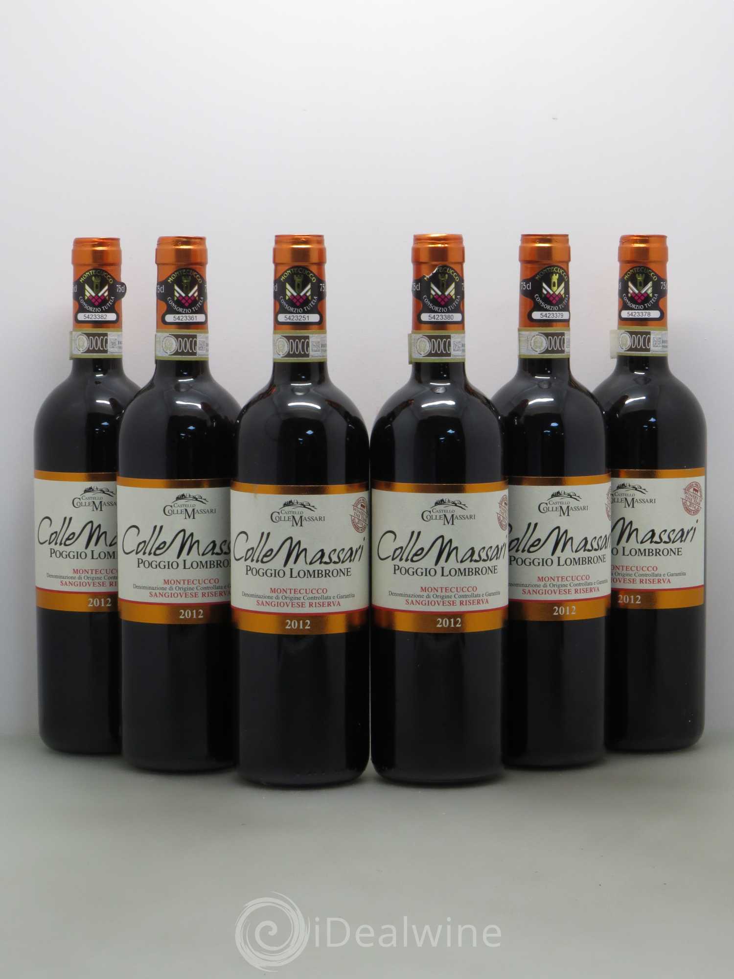 Italie Colle Massari Poggio Lombrone Montecucco DOCG sangiovese riserva 2012 - Posten von 6 Flaschen - 0