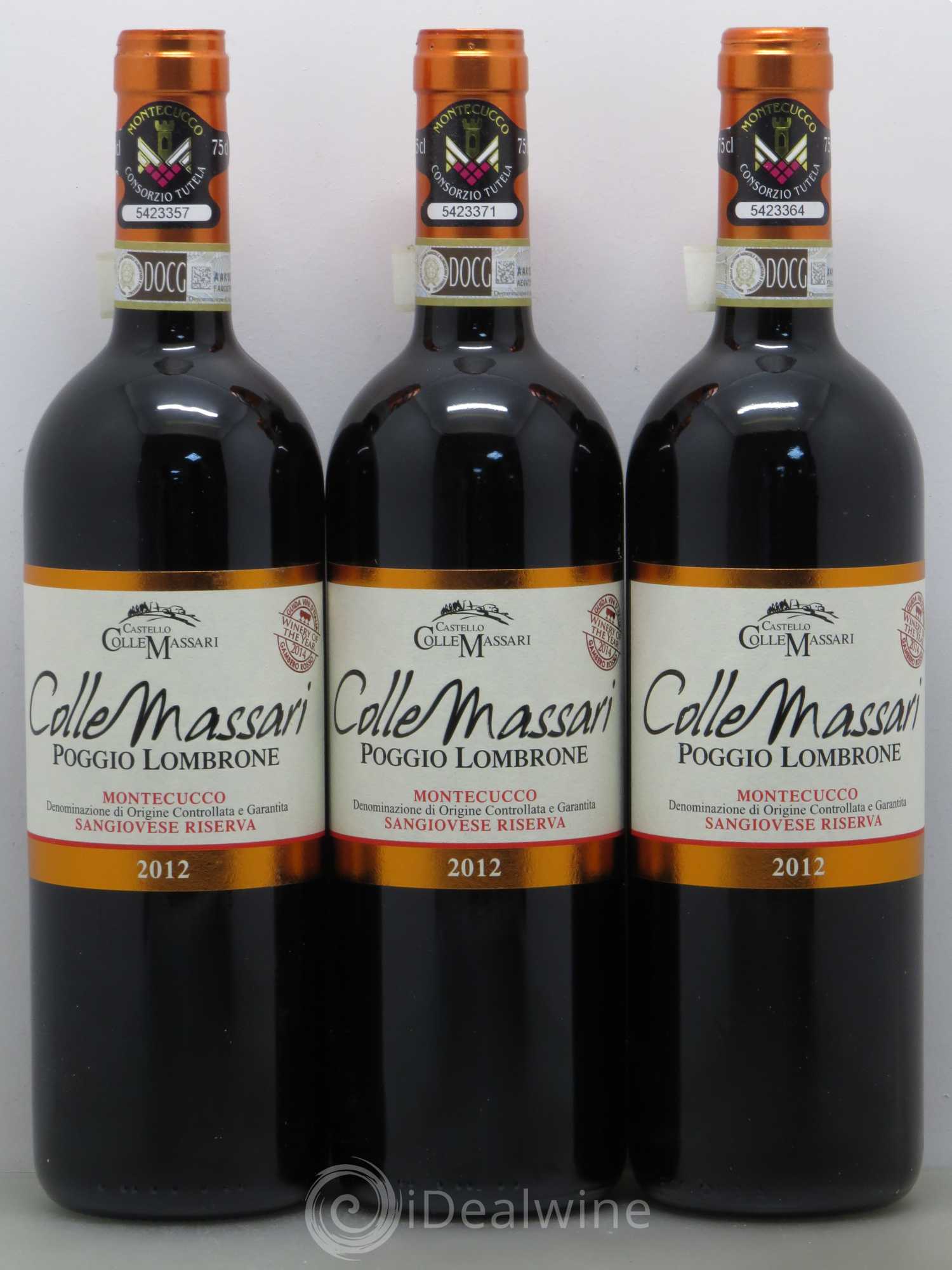 Italie Colle Massari Poggio Lombrone Montecucco DOCG sangiovese riserva 2012 - Posten von 6 Flaschen - 1