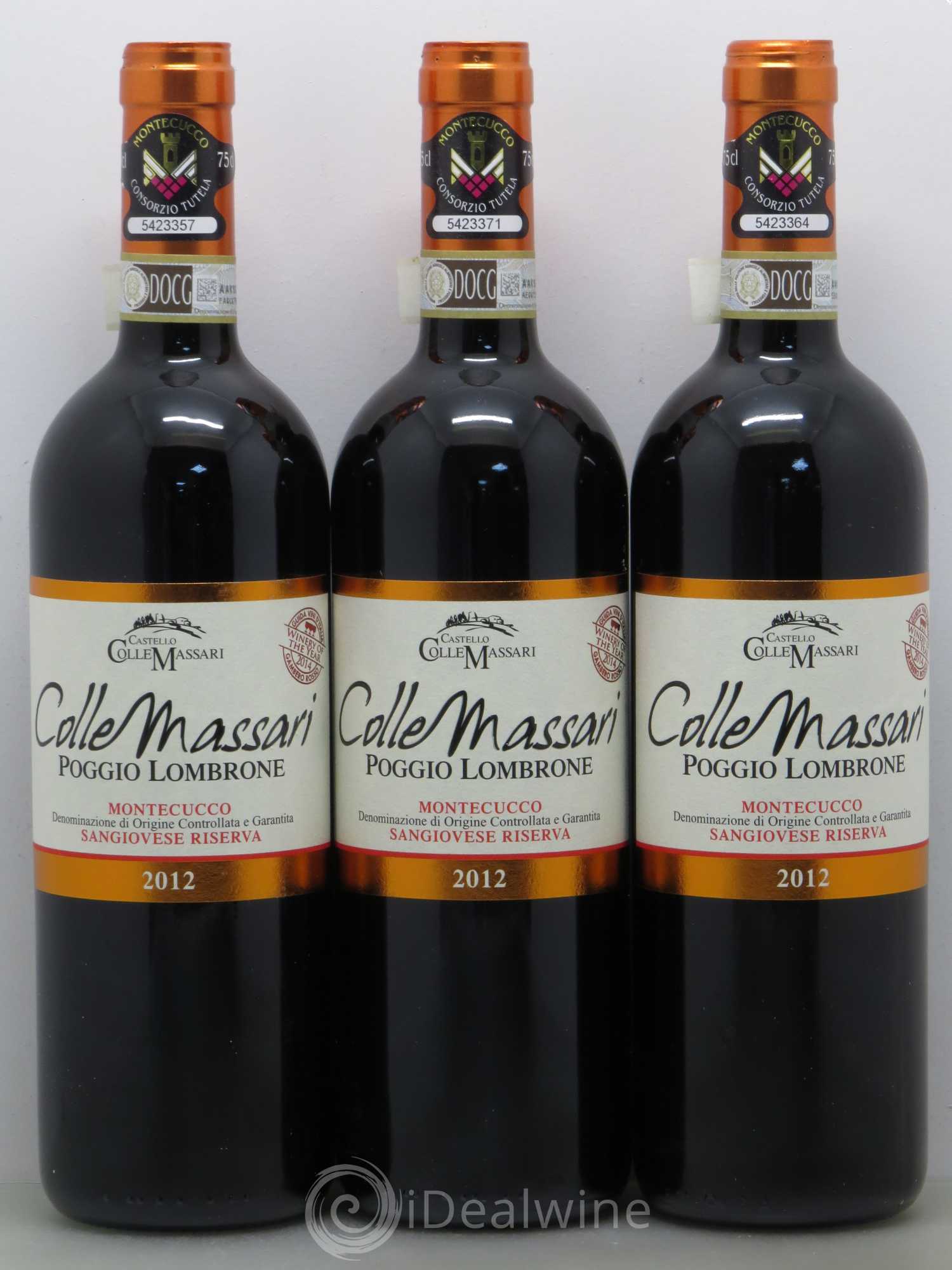 Italie Colle Massari Poggio Lombrone Montecucco DOCG sangiovese riserva 2012 - Posten von 6 Flaschen - 2