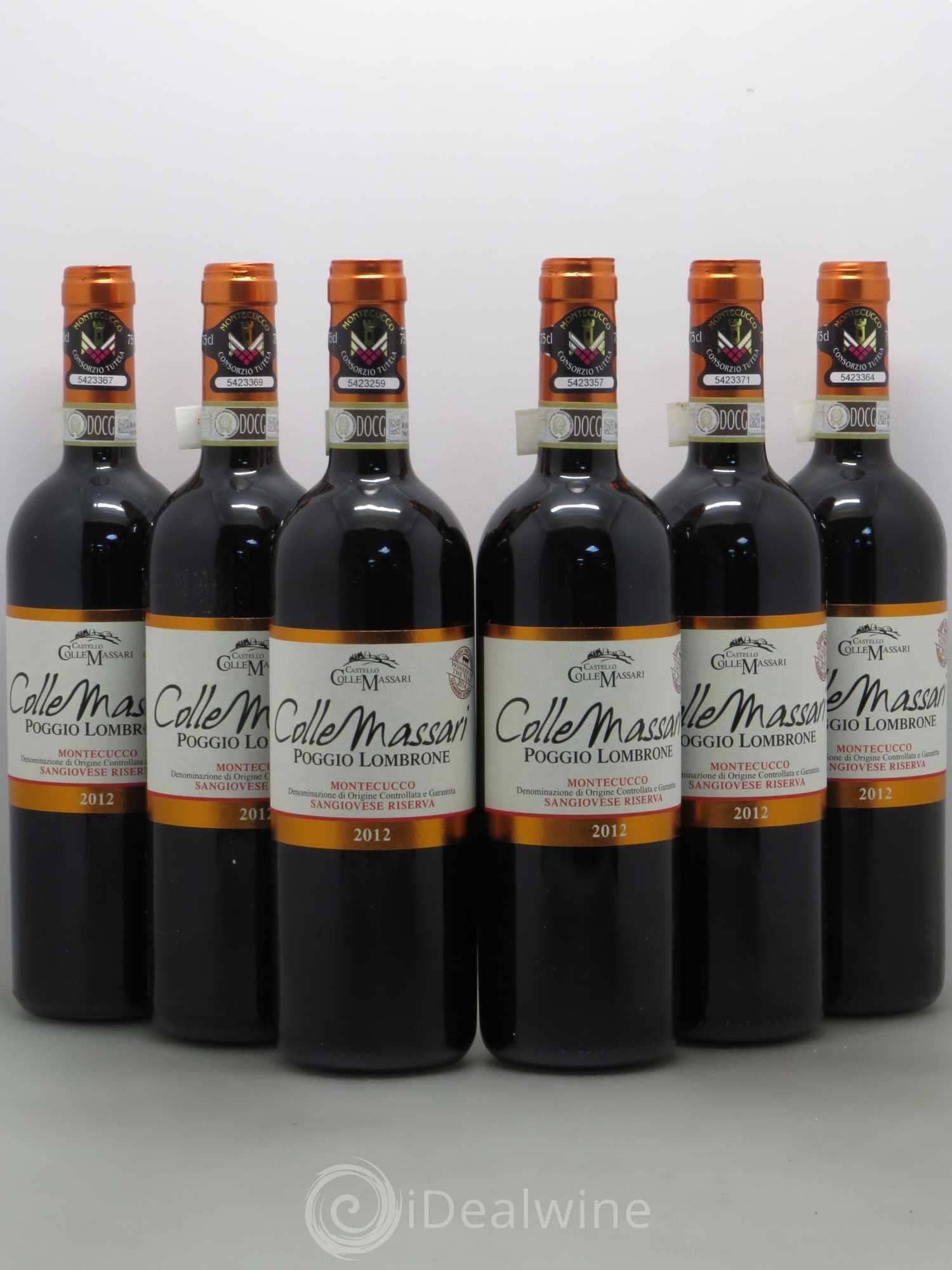 Italie Colle Massari Poggio Lombrone Montecucco DOCG sangiovese riserva 2012 - Posten von 6 Flaschen - 0