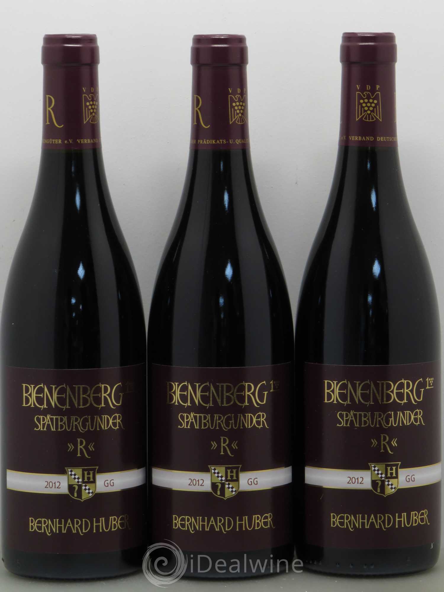 Allemagne Bienenberg Sparburgunder (pinot noir) R GG Prädikats Qualitätswein Trocken Bernard Huber Baden 2012 - Posten von 3 Flaschen - 0