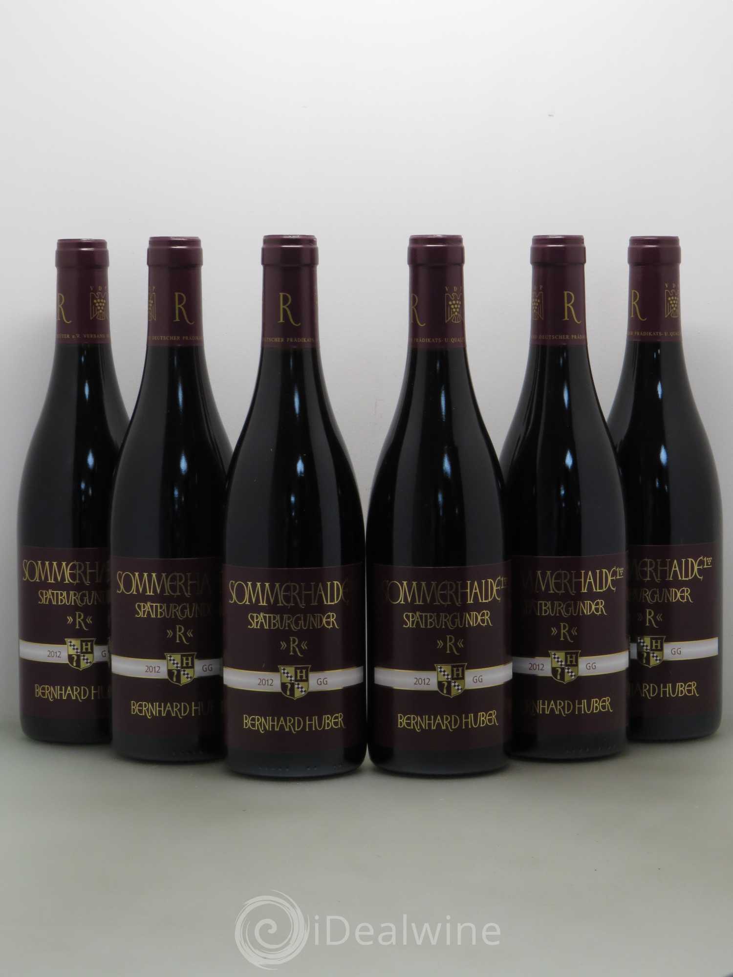 Allemagne Sommerhalde Sparburgunder (pinot noir) R GG Prädikats Qualitätswein Trocken Bernard Huber Baden 2012 - Posten von 6 Flaschen - 0