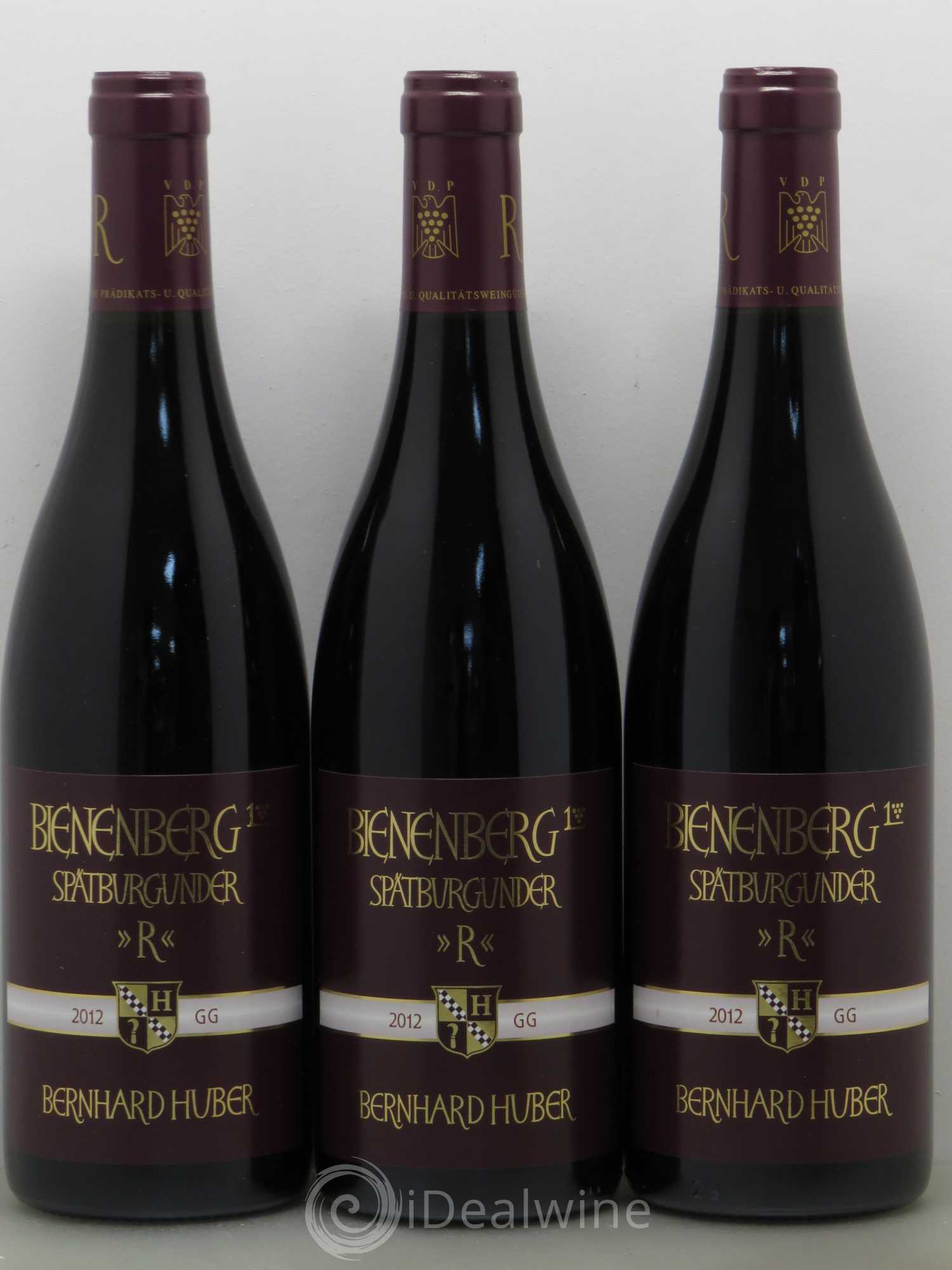 Allemagne Bienenberg Sparburgunder (pinot noir) R GG Prädikats Qualitätswein Trocken Bernard Huber Baden 2012 - Posten von 6 Flaschen - 1