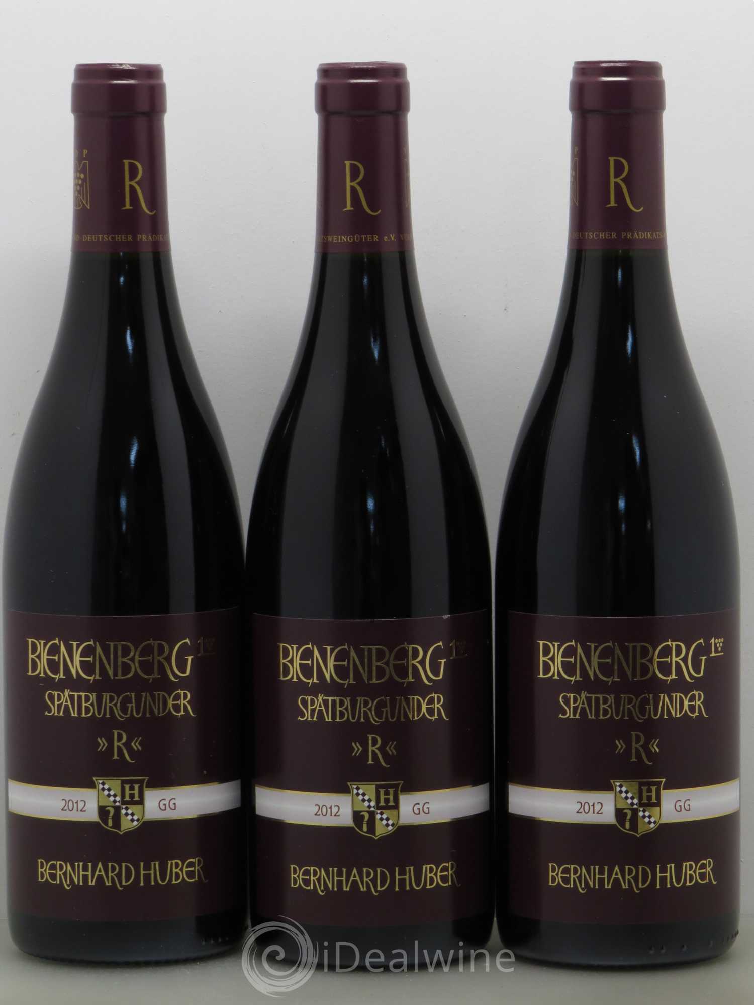Allemagne Bienenberg Sparburgunder (pinot noir) R GG Prädikats Qualitätswein Trocken Bernard Huber Baden 2012 - Posten von 6 Flaschen - 3
