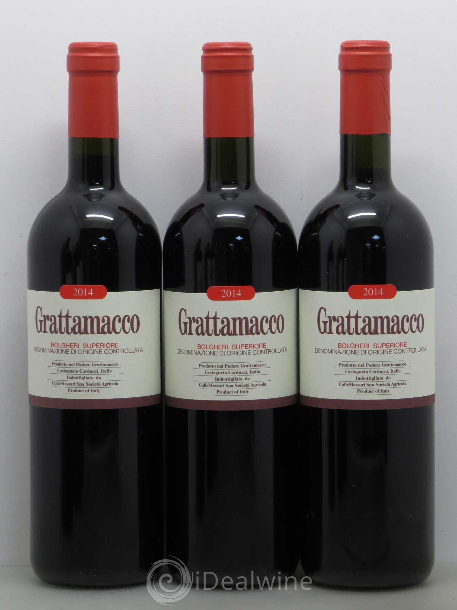 Italie DOC Bolgheri Superiore Grattamacco 2014 - Posten von 6 Flaschen - 1