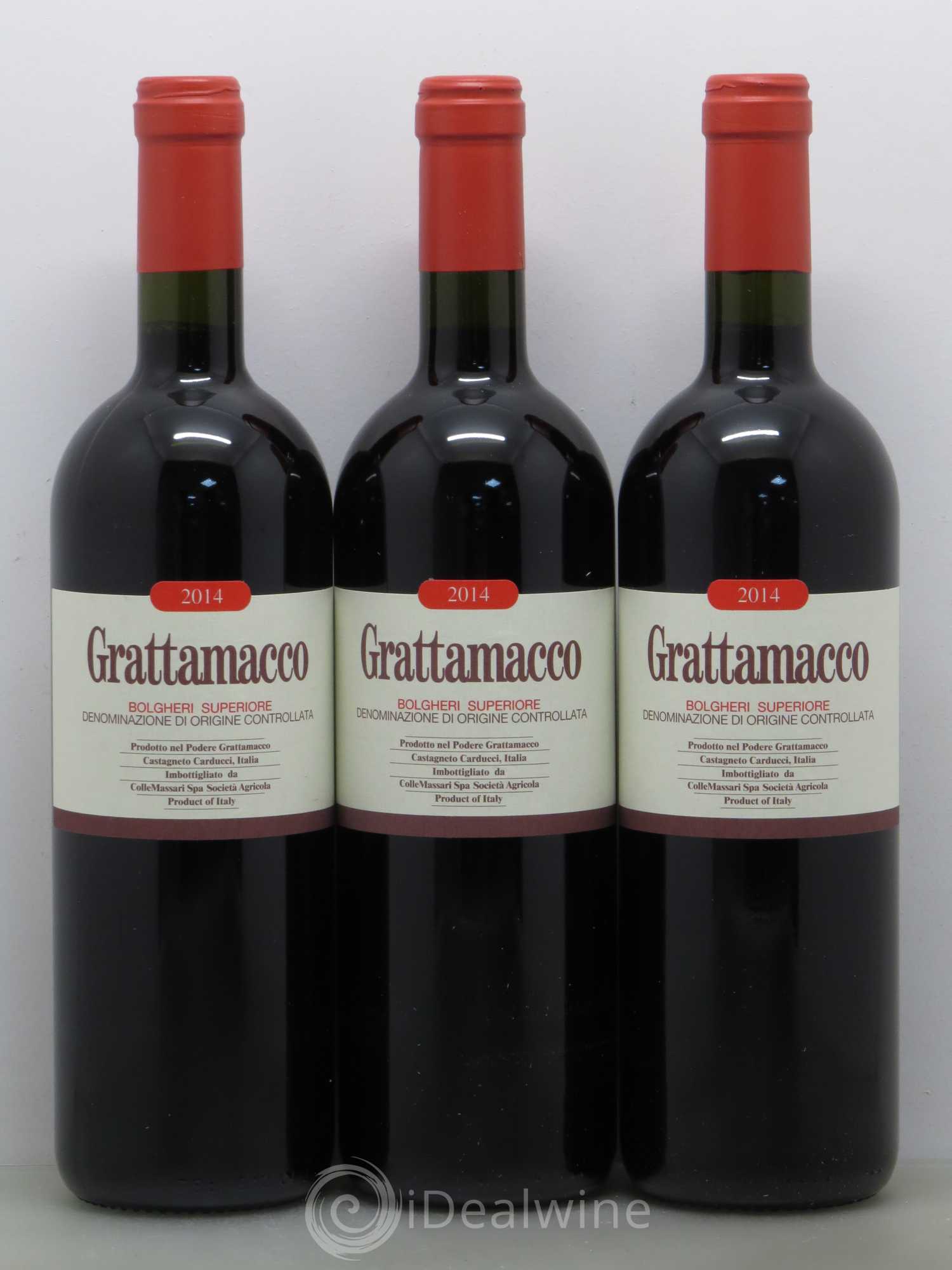 Italie DOC Bolgheri Superiore Grattamacco 2014 - Posten von 6 Flaschen - 2