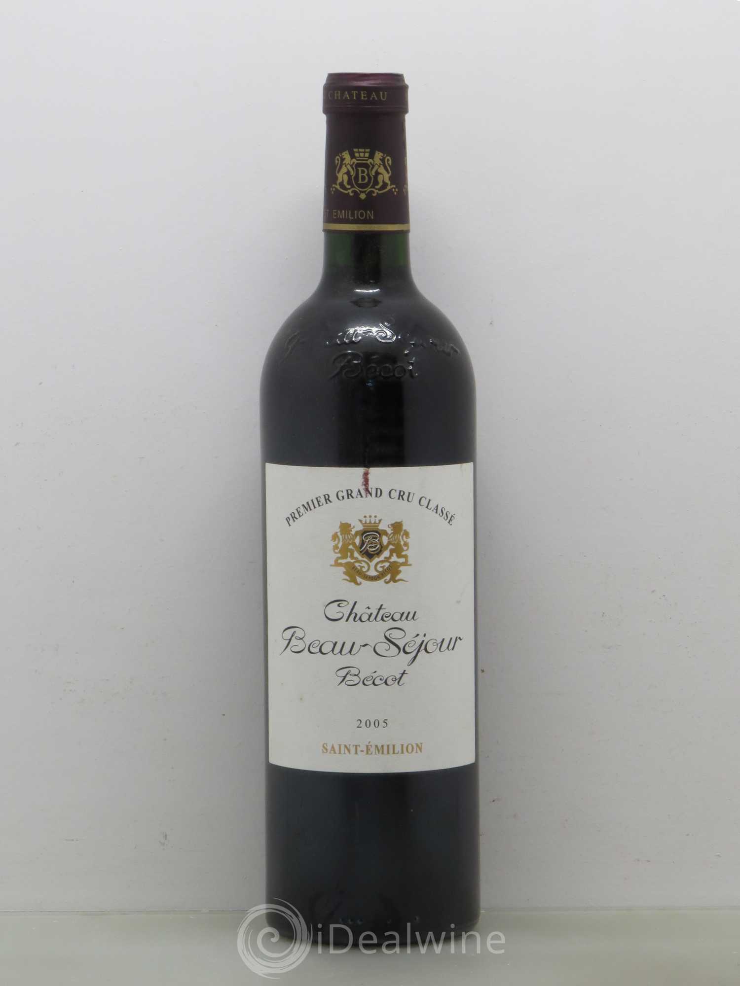 Château Beau-Séjour Bécot 1er Grand Cru Classé B 2005 - Lot de 1 bouteille - 0