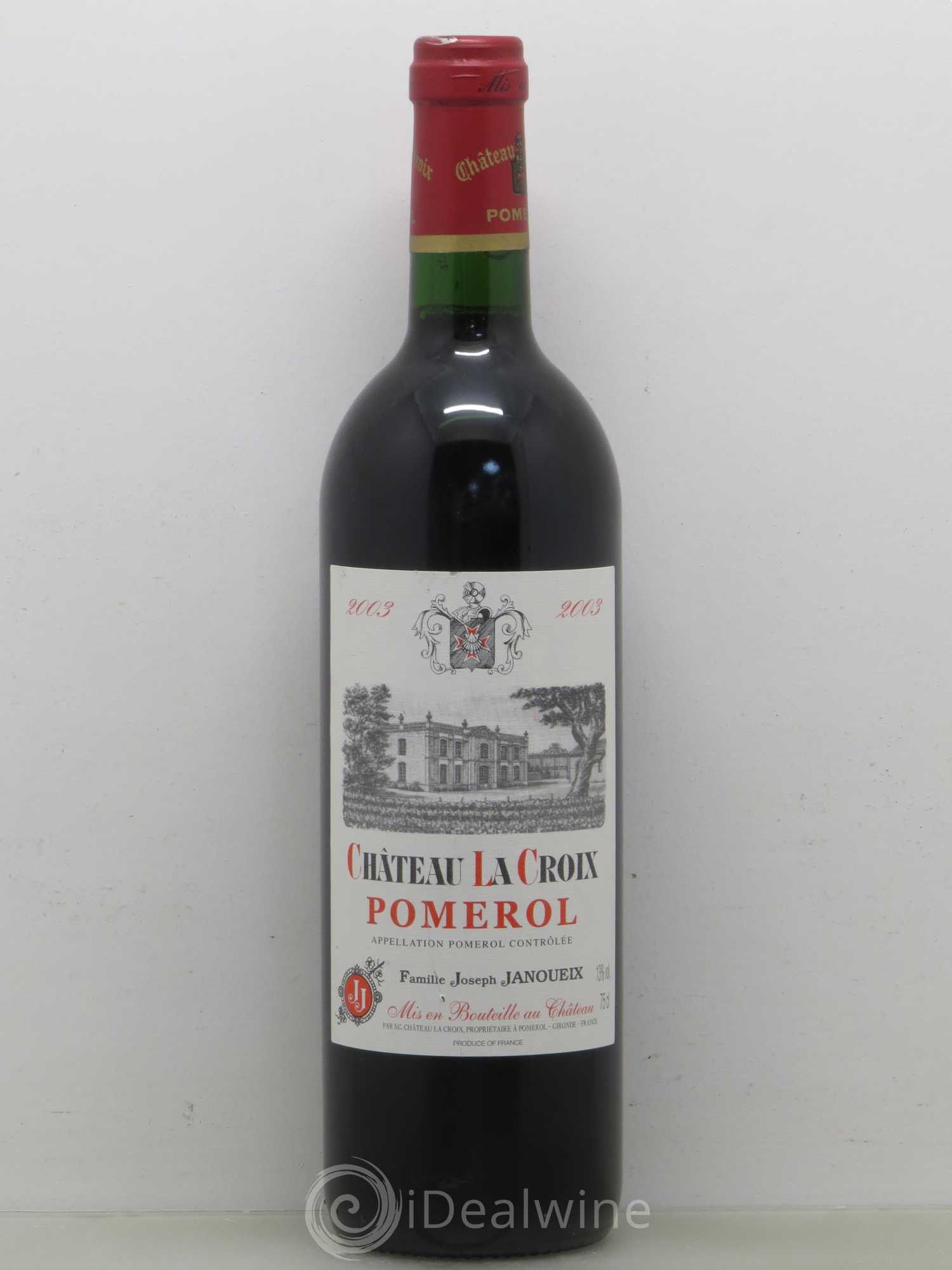 Château la Croix 2003 - Lot de 1 bouteille - 0