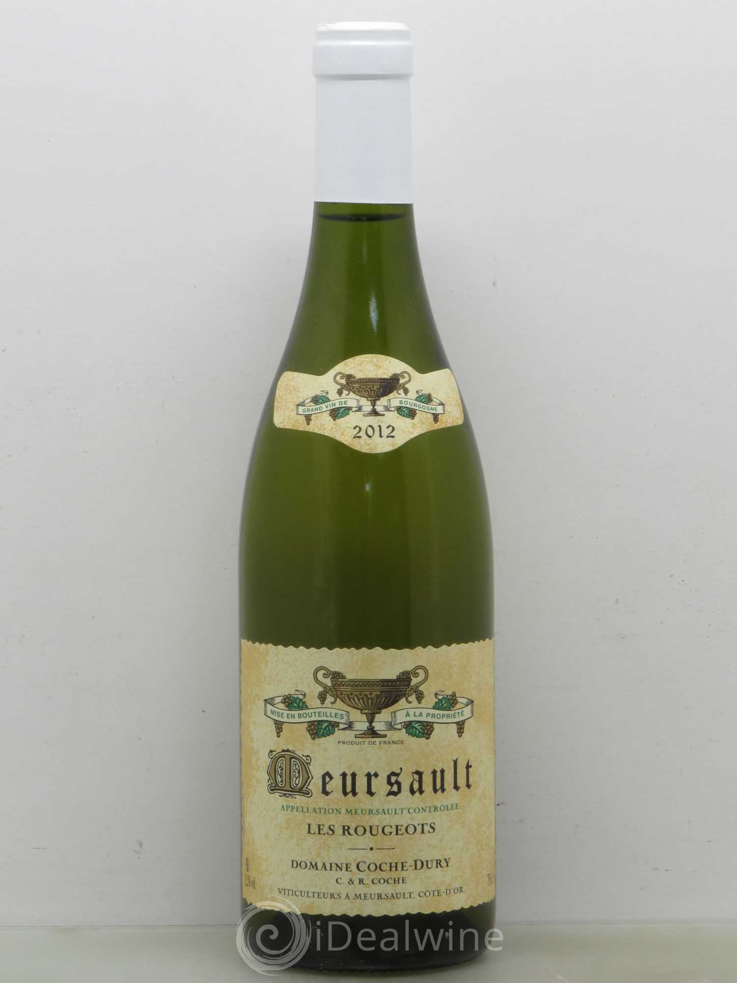 Meursault Les Rougeots Coche Dury (Domaine) 2012 - Lot de 1 bouteille - 0