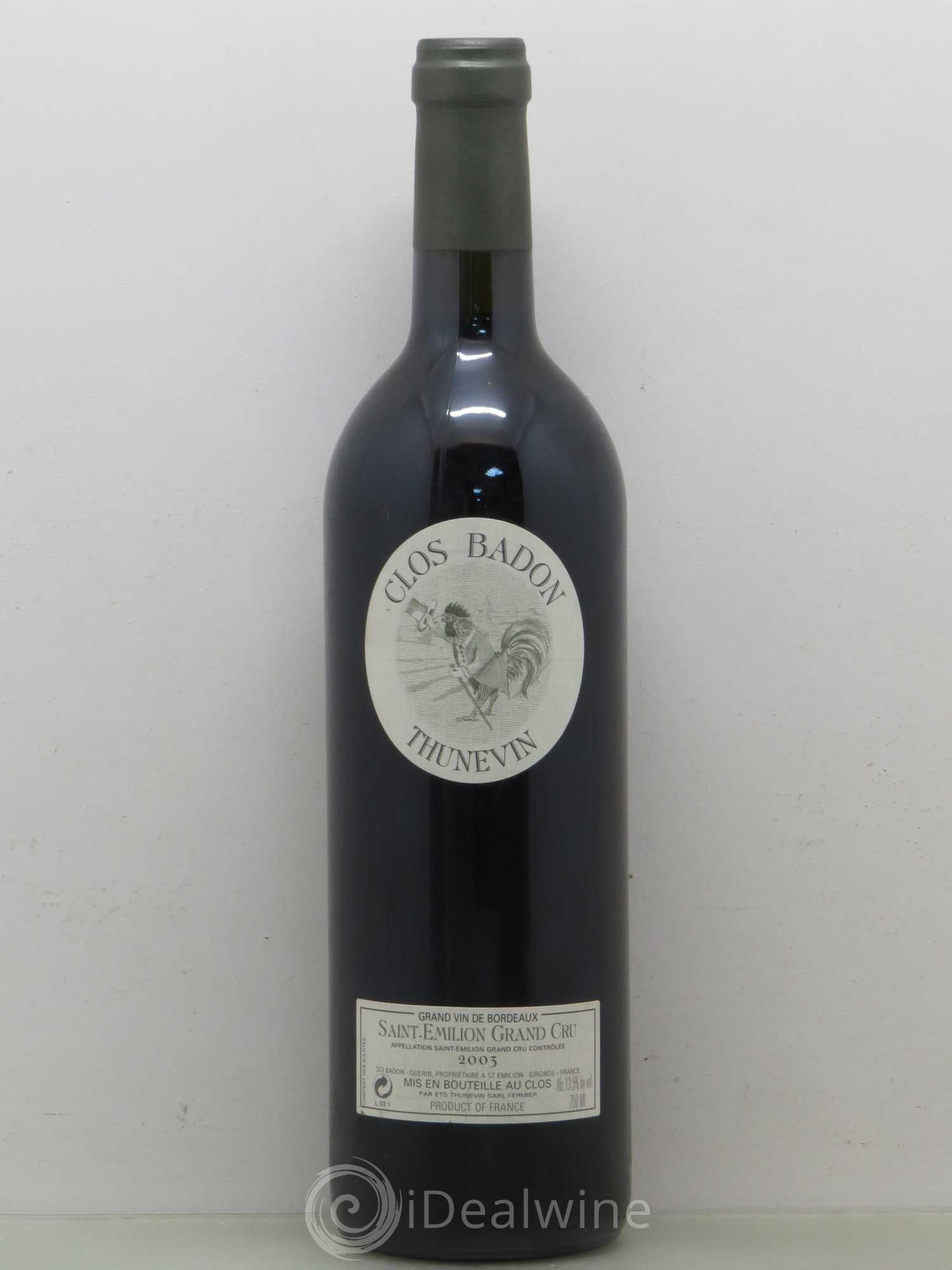 Clos Badon 2003 - Lot de 1 bouteille - 0