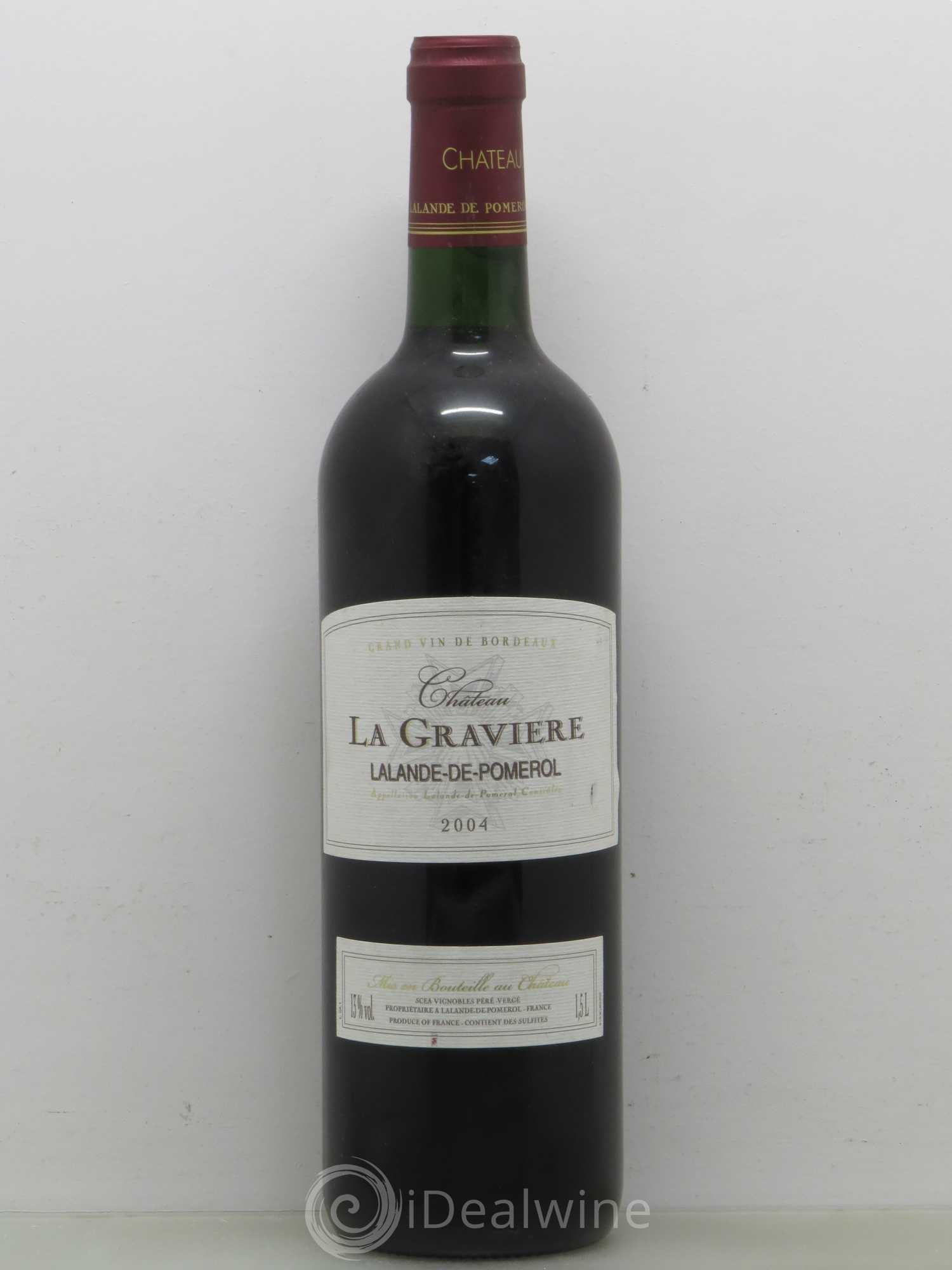 Bordeaux La Graviere Lalande De Pomerol 2004 - Posten von 1 Flasche - 0
