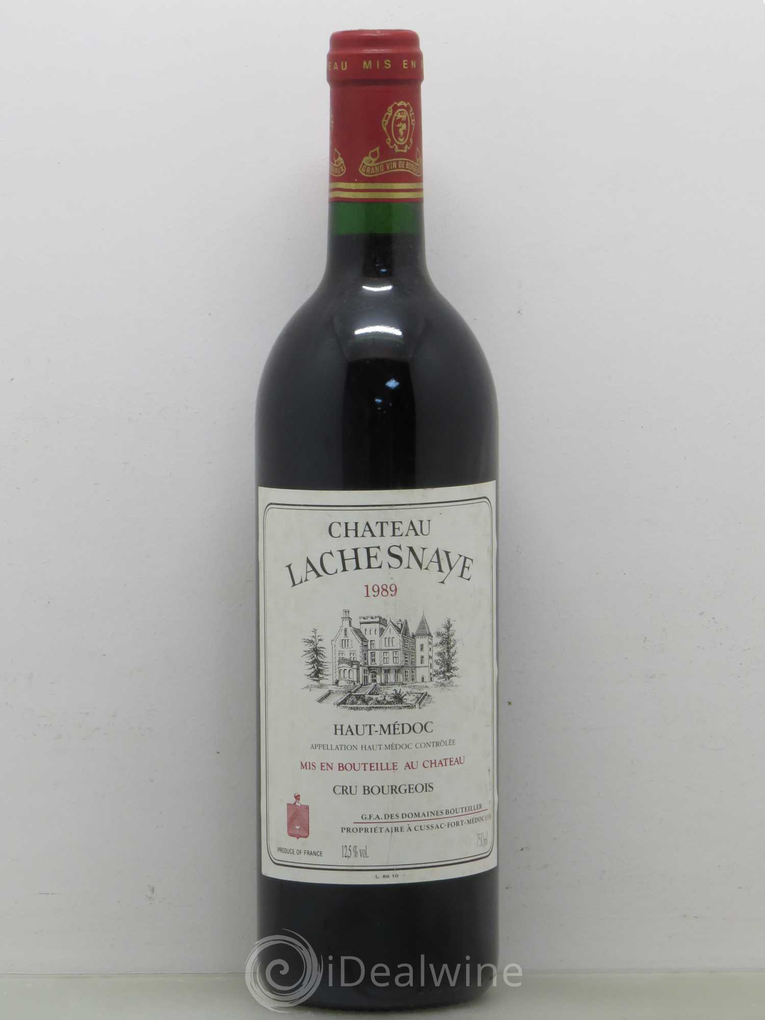 Château Lachesnaye Cru Bourgeois 1989 - Lot de 1 bouteille - 0