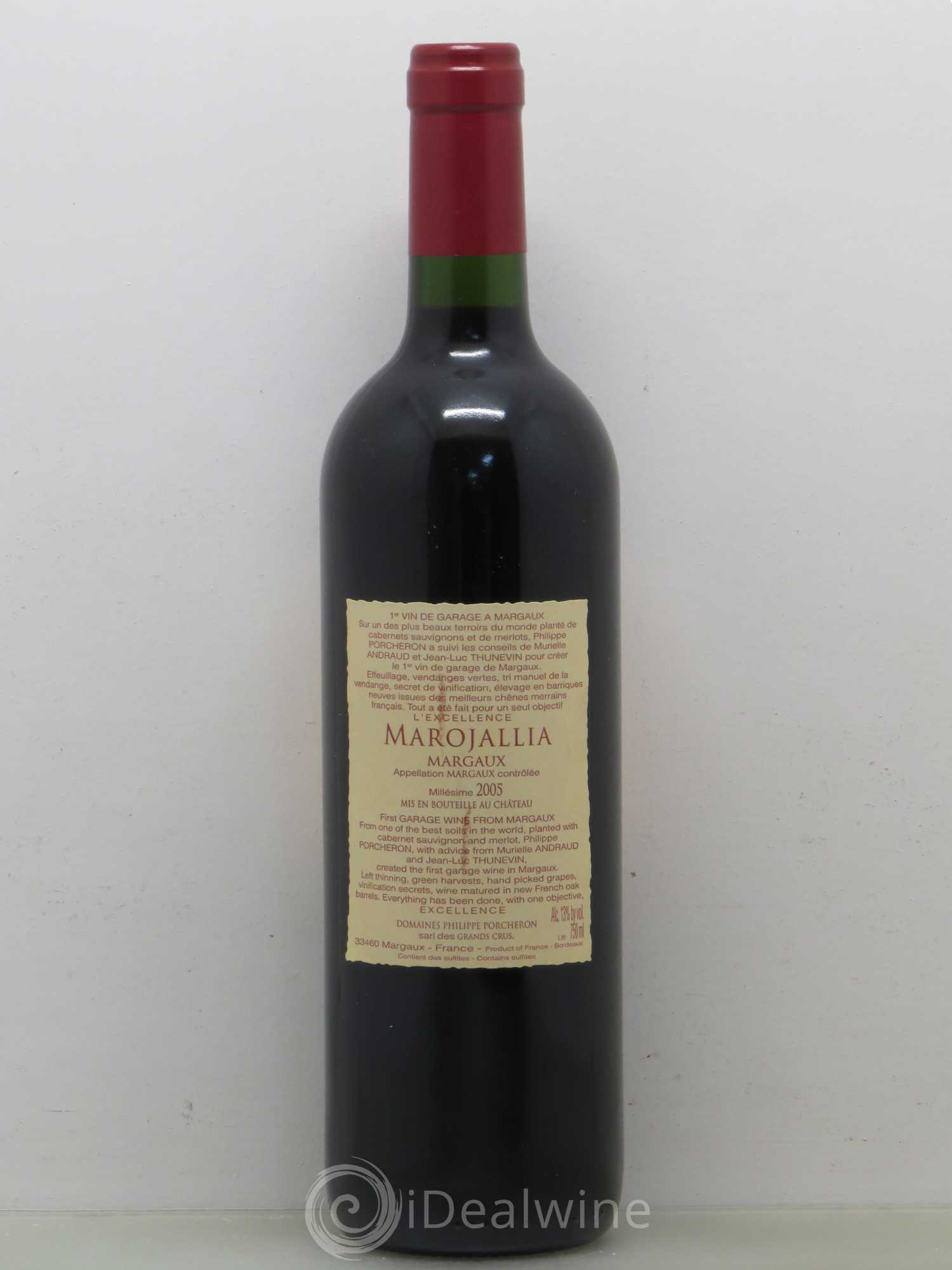 Marojallia 2005 - Lot de 1 bouteille - 1