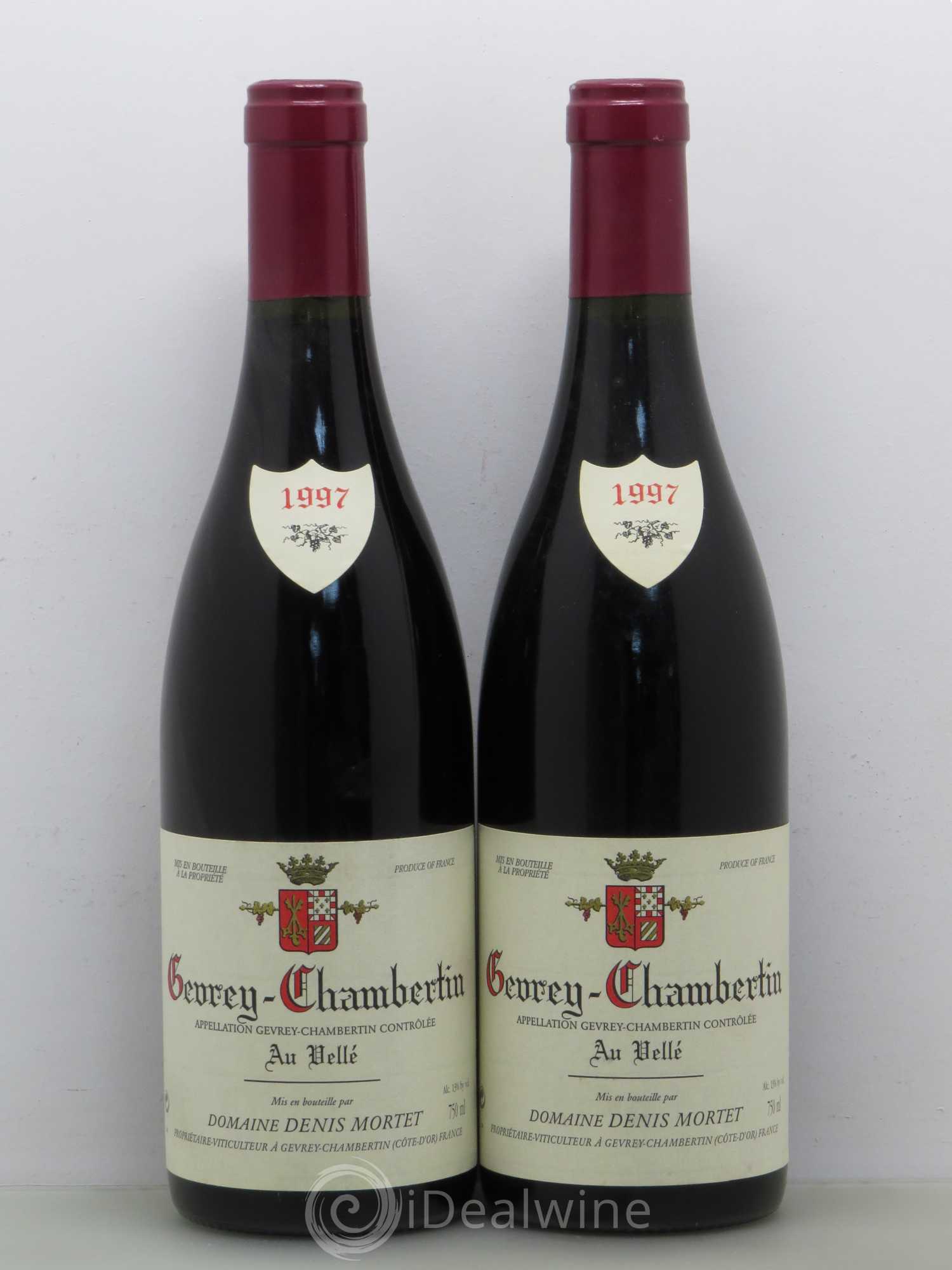 Gevrey-Chambertin Denis Mortet (Domaine) Au Velle 1997 - Lot de 2 bouteilles - 0