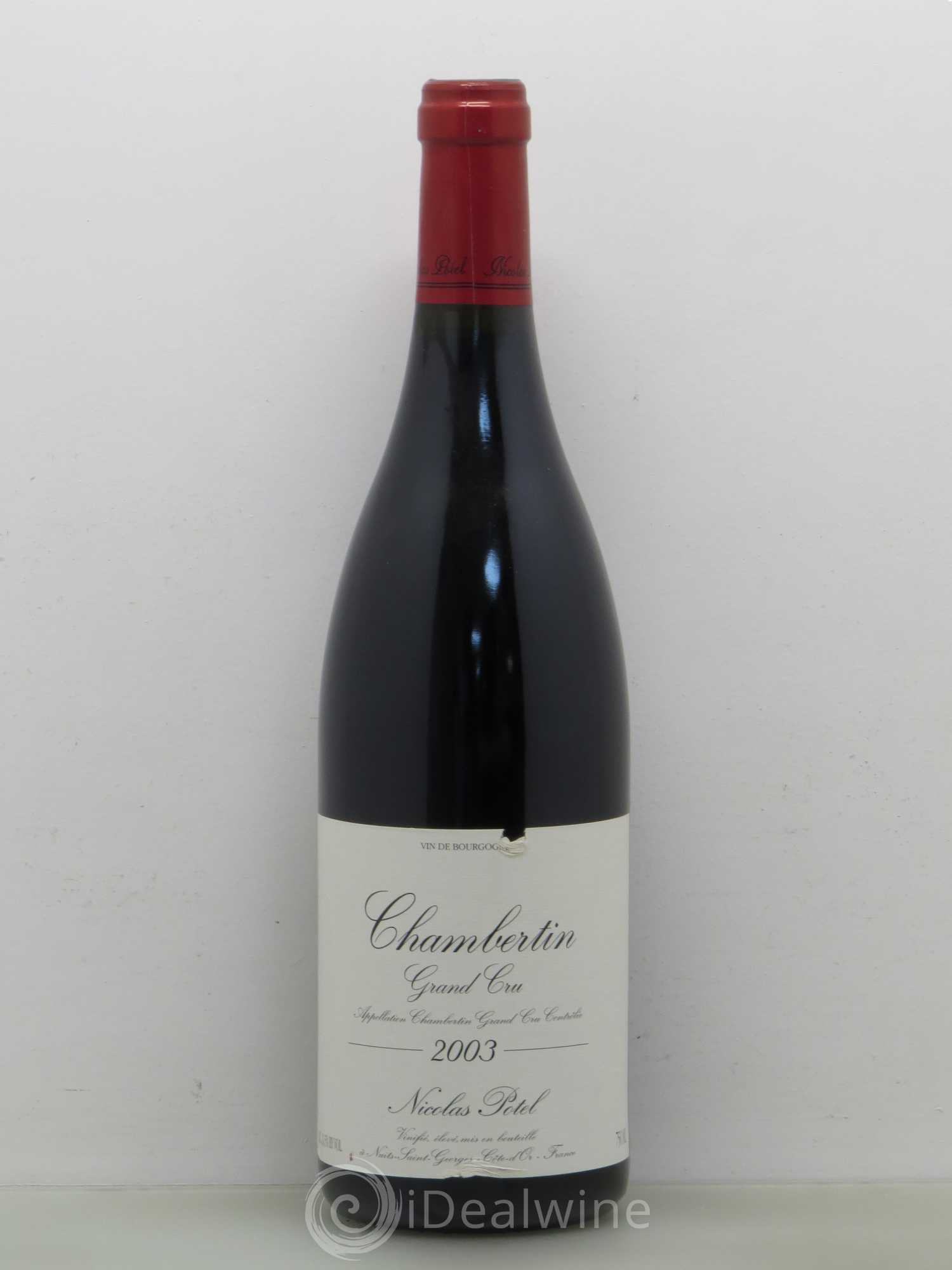 Chambertin Grand Cru Nicolas Potel 2003 - Lot de 1 bouteille - 0