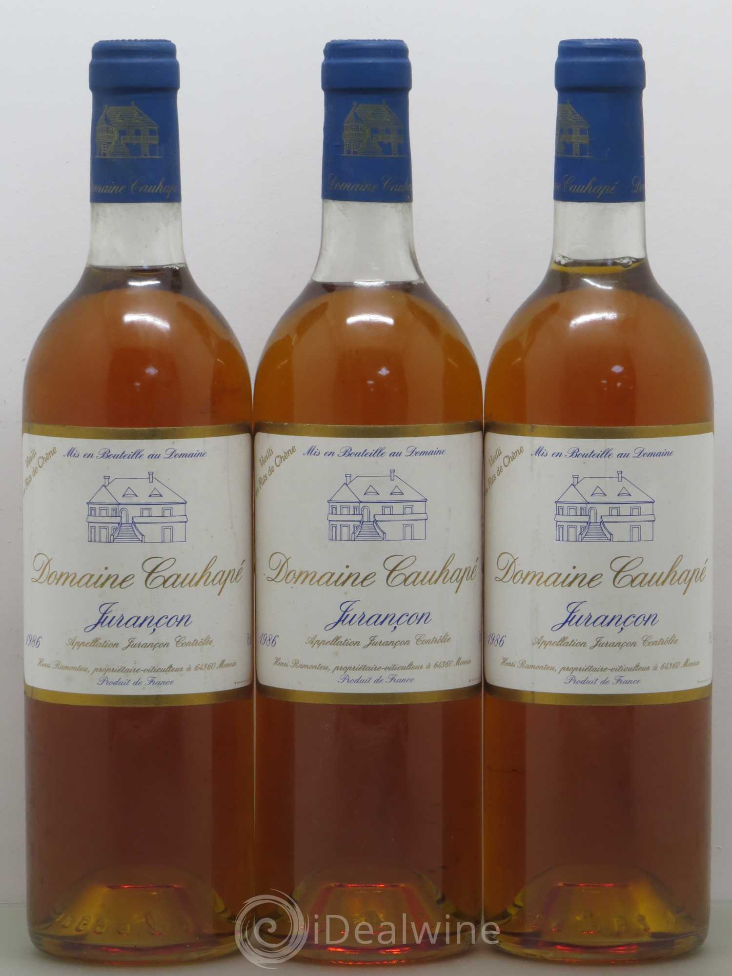 Jurançon Domaine Cauhapé 1986 - Lotto di 3 bottiglie - 0