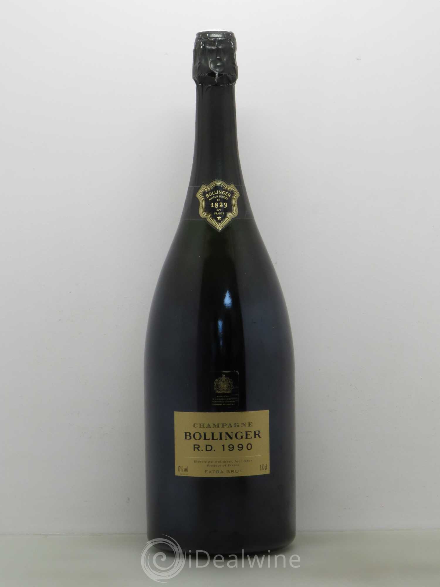 R.D. Extra-Brut Bollinger Dégorgement en mars 2002 1990 - Posten von 1 Magnum - 0