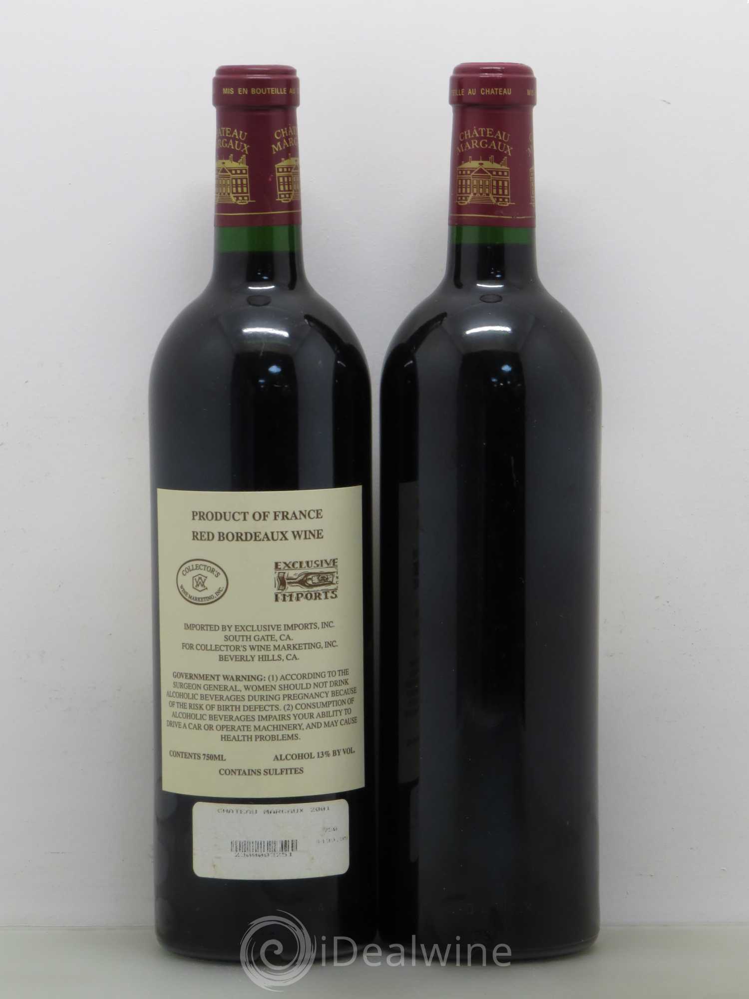Château Margaux 1er Grand Cru Classé 2001 - Lot de 2 bouteilles - 1