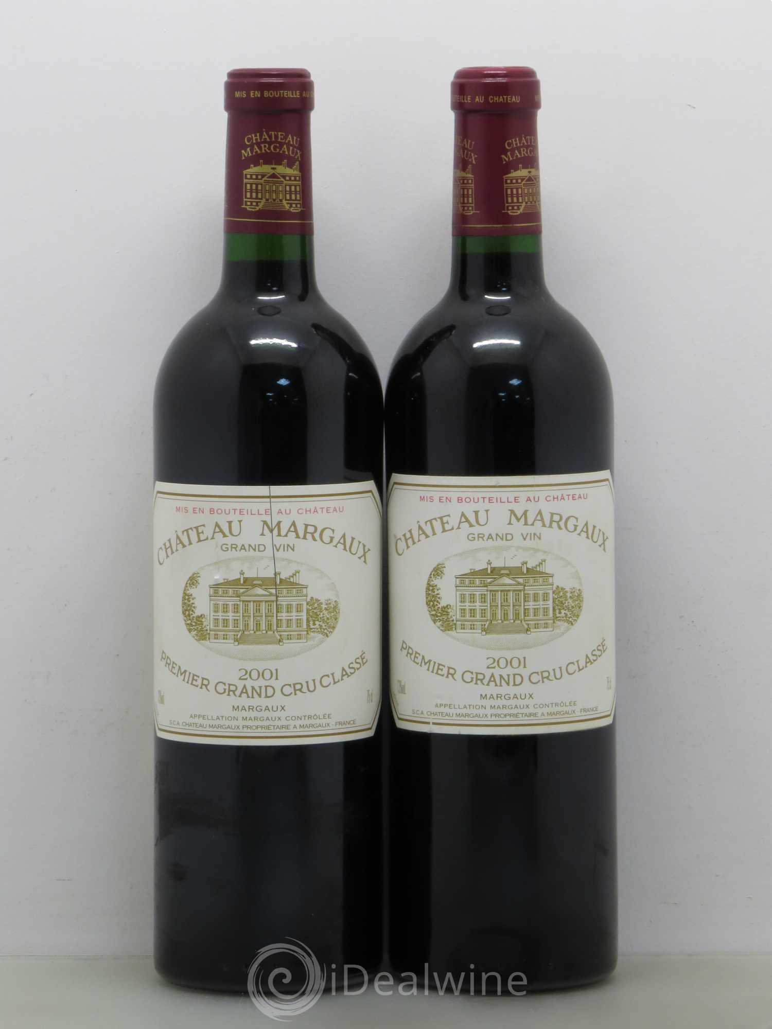 Château Margaux 1er Grand Cru Classé 2001 - Lot de 2 bouteilles - 0