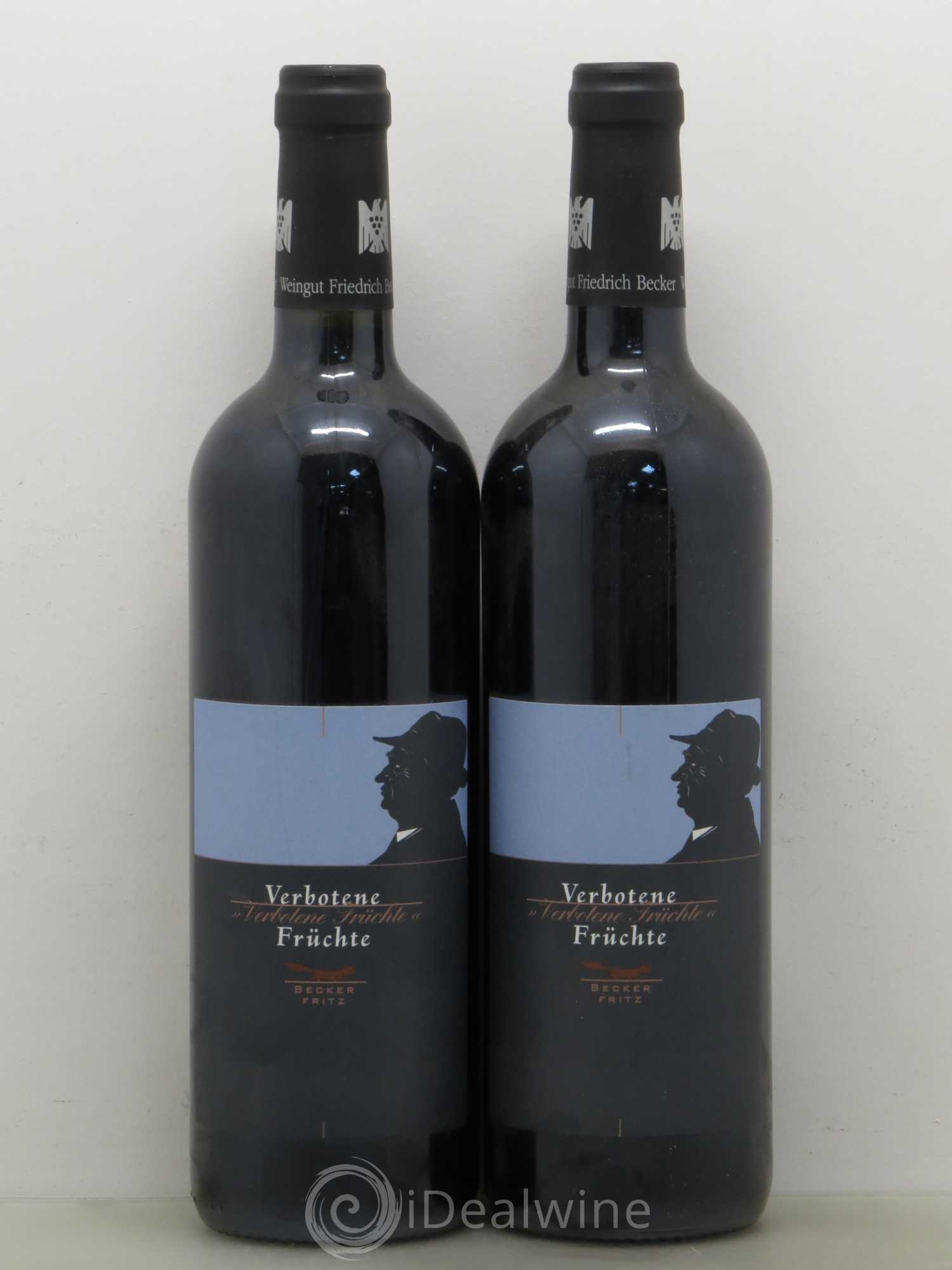 Allemagne Verbotenefruchte Cabernet Sauvignon Et merlot Pfalz Friedrich Becker Rotwein cuvée 2005 - Posten von 2 Flaschen - 0