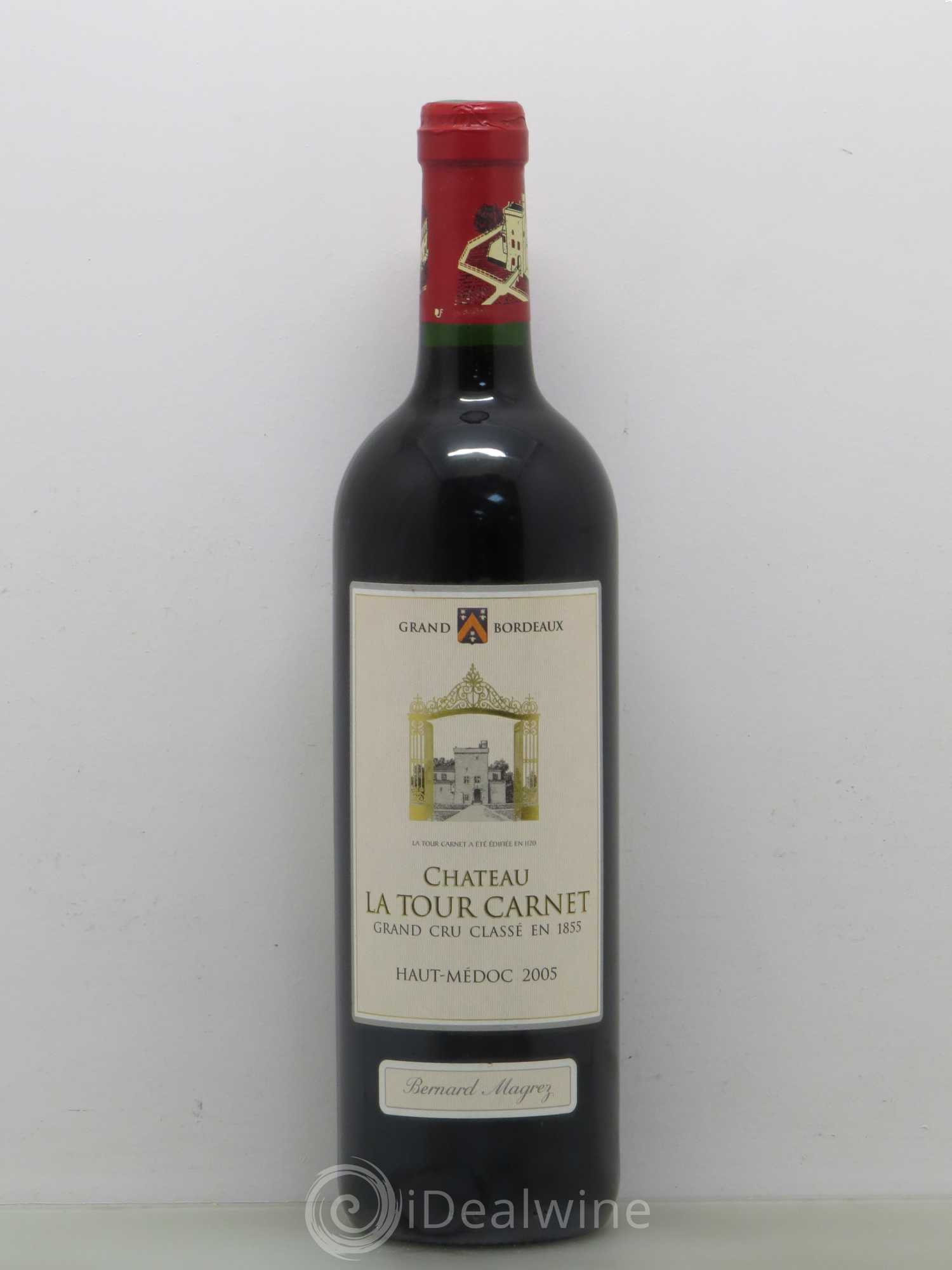 Château la Tour Carnet 4ème Grand Cru Classé 2005 - Lot de 1 bouteille - 0