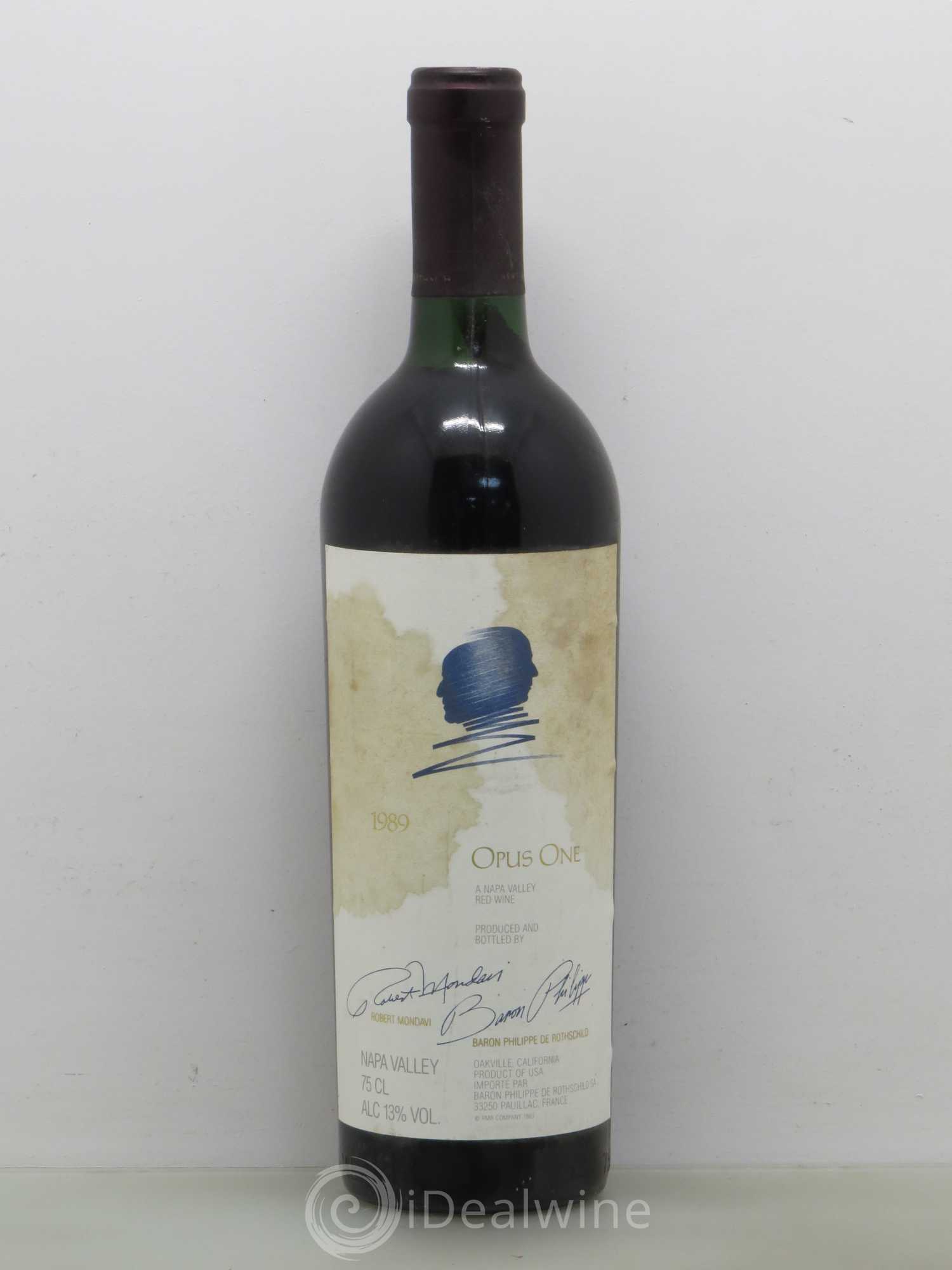 Napa Valley Opus One Robert Mondavi 1989 - Lot de 1 bouteille - 0