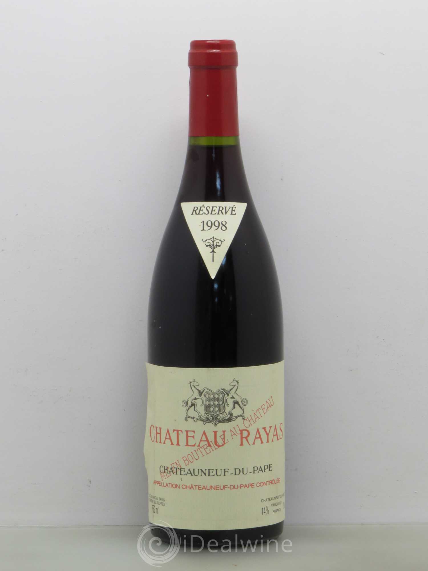 Châteauneuf-du-Pape Château Rayas Emmanuel Reynaud 1998 - Lot de 1 bouteille - 0