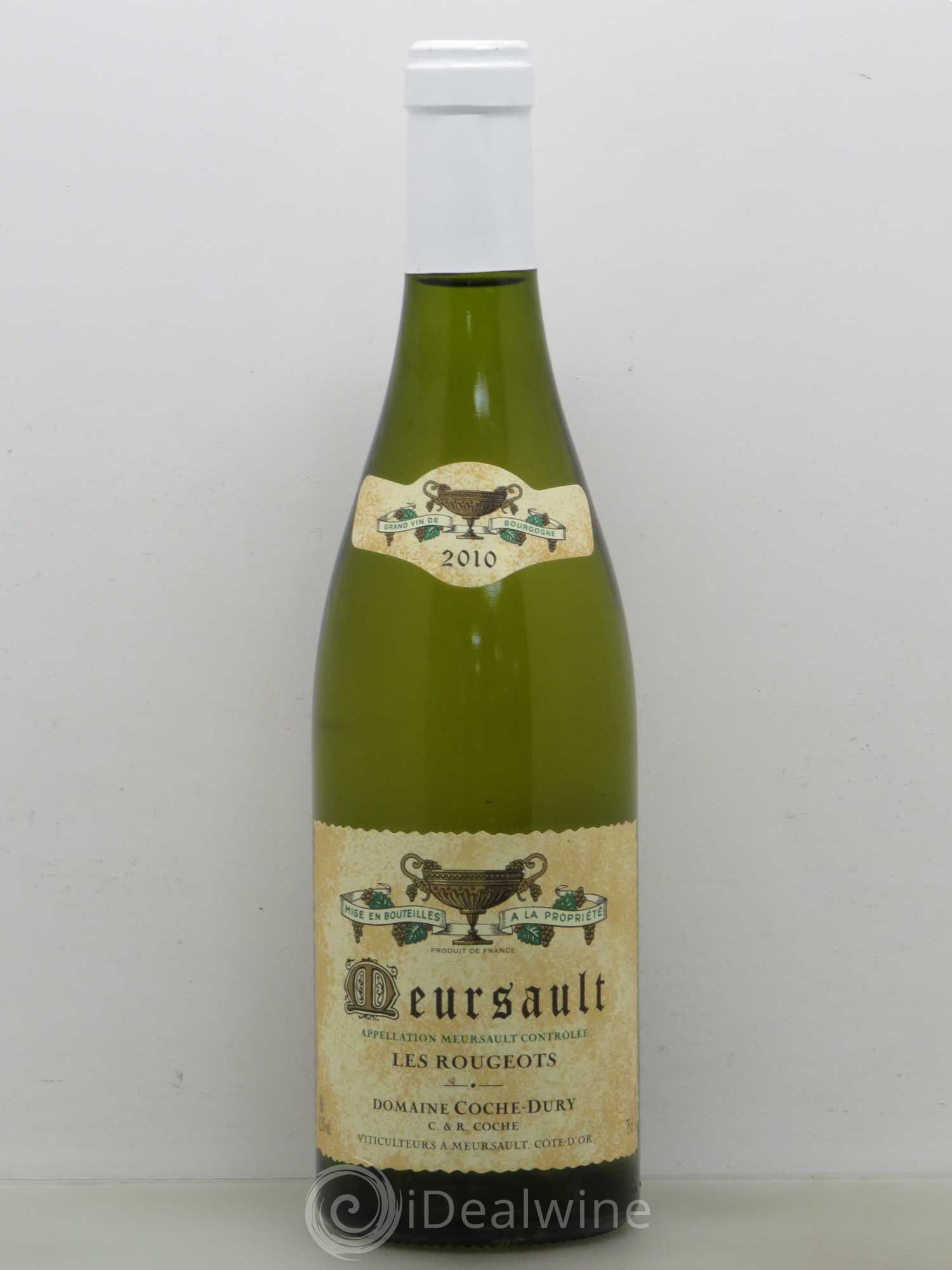 Meursault Les Rougeots Coche Dury (Domaine) 2010 - Lot de 1 bouteille - 0