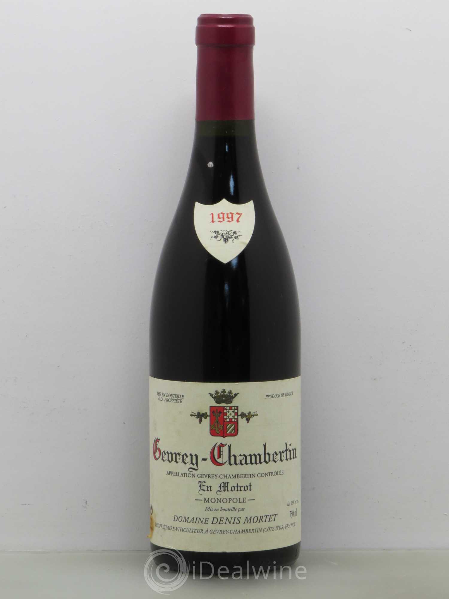 Gevrey-Chambertin En Motrot Denis Mortet (Domaine) 1997 - Lot de 1 bouteille - 0