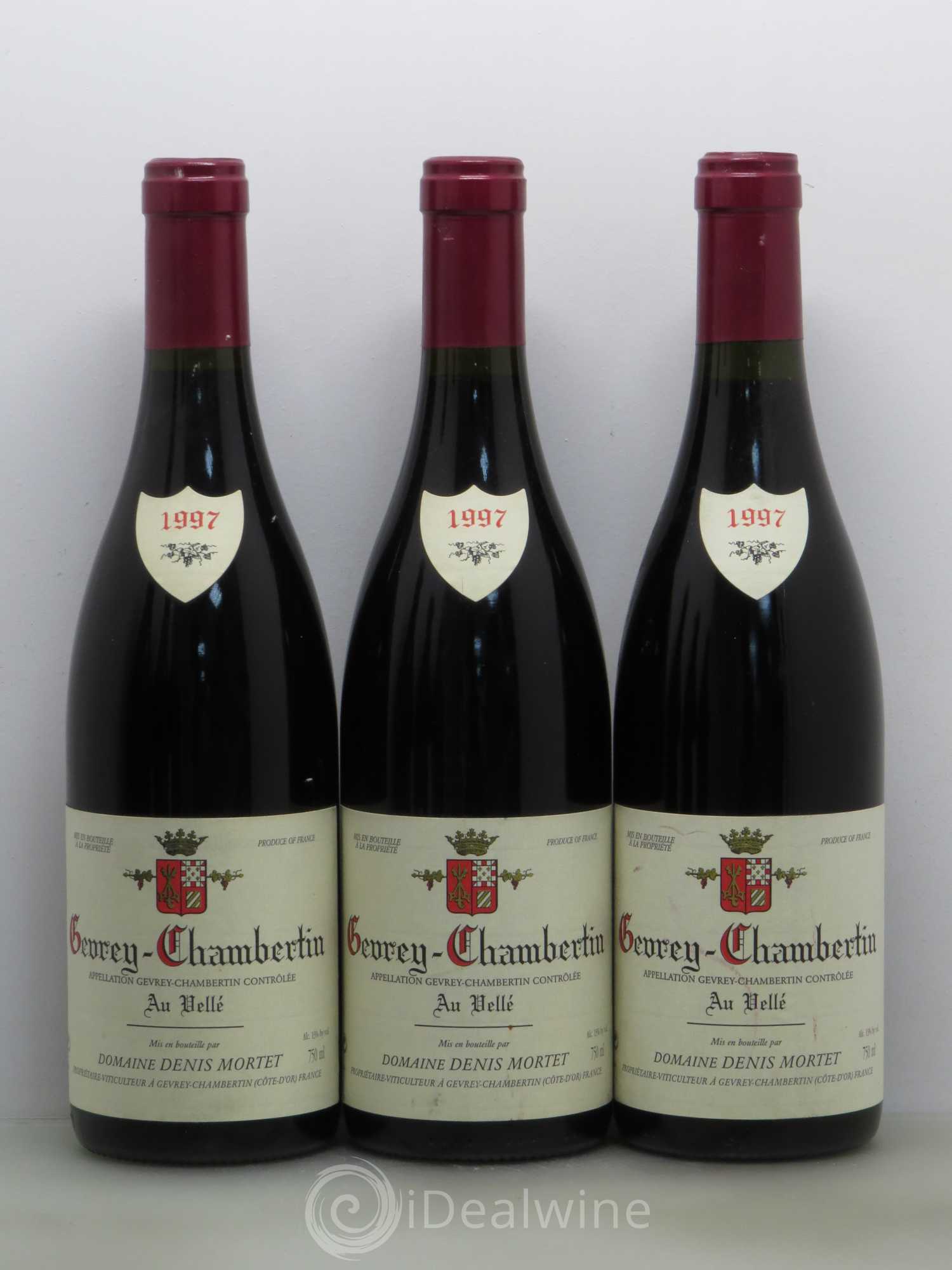 Gevrey-Chambertin Denis Mortet (Domaine) Au Velle 1997 - Lot de 6 bouteilles - 1