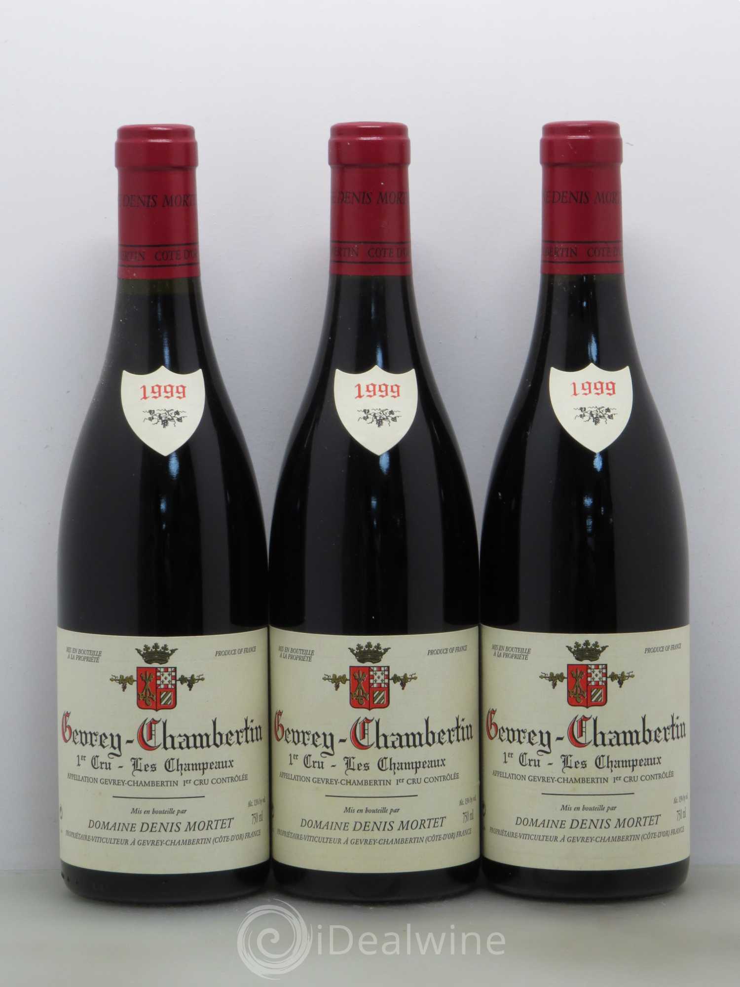 Gevrey-Chambertin 1er Cru Les Champeaux Denis Mortet (Domaine) 1999 - Lot de 3 bouteilles - 0