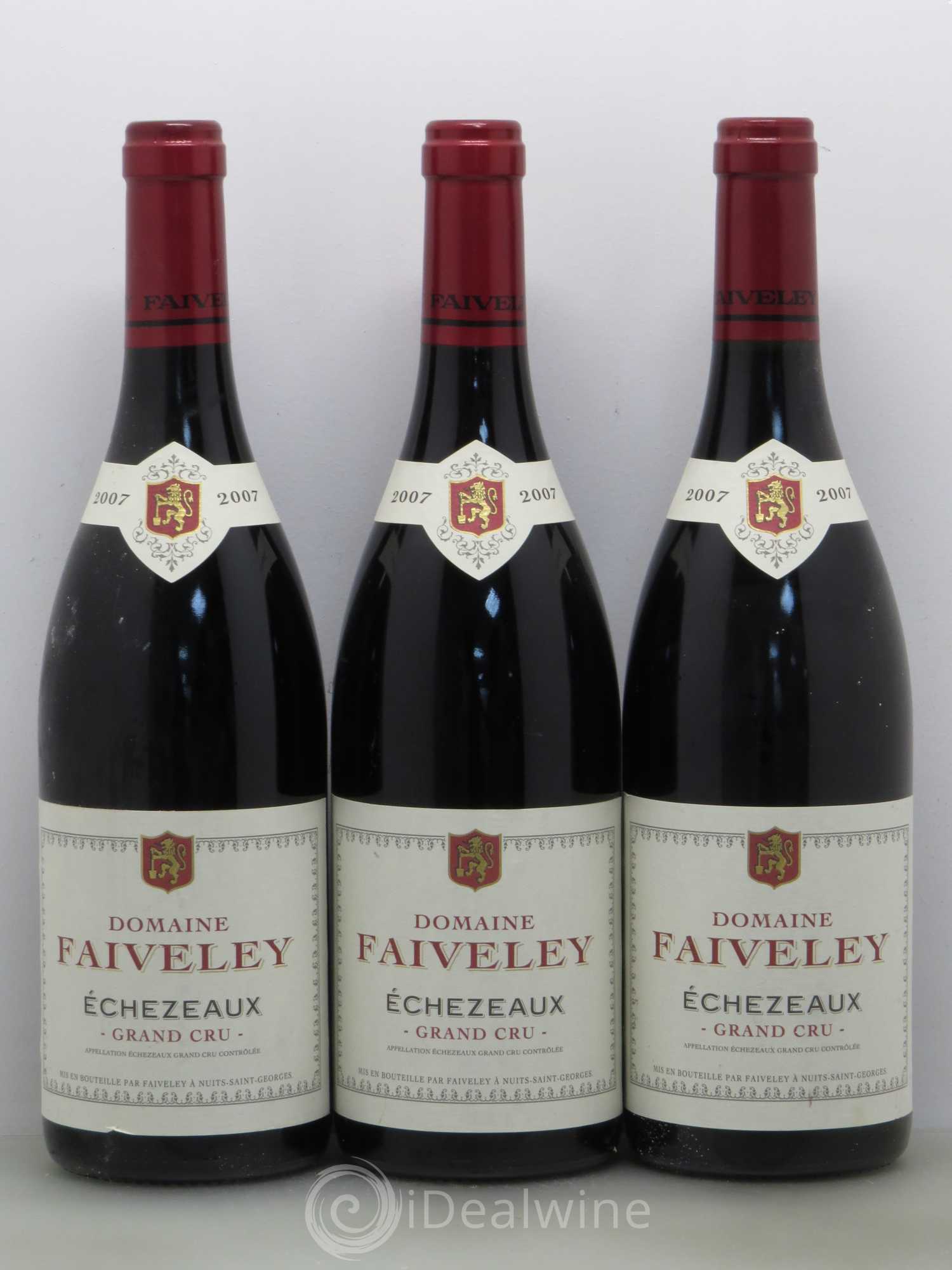 Echezeaux Grand Cru Faiveley 2007 - Lot de 3 bouteilles - 0