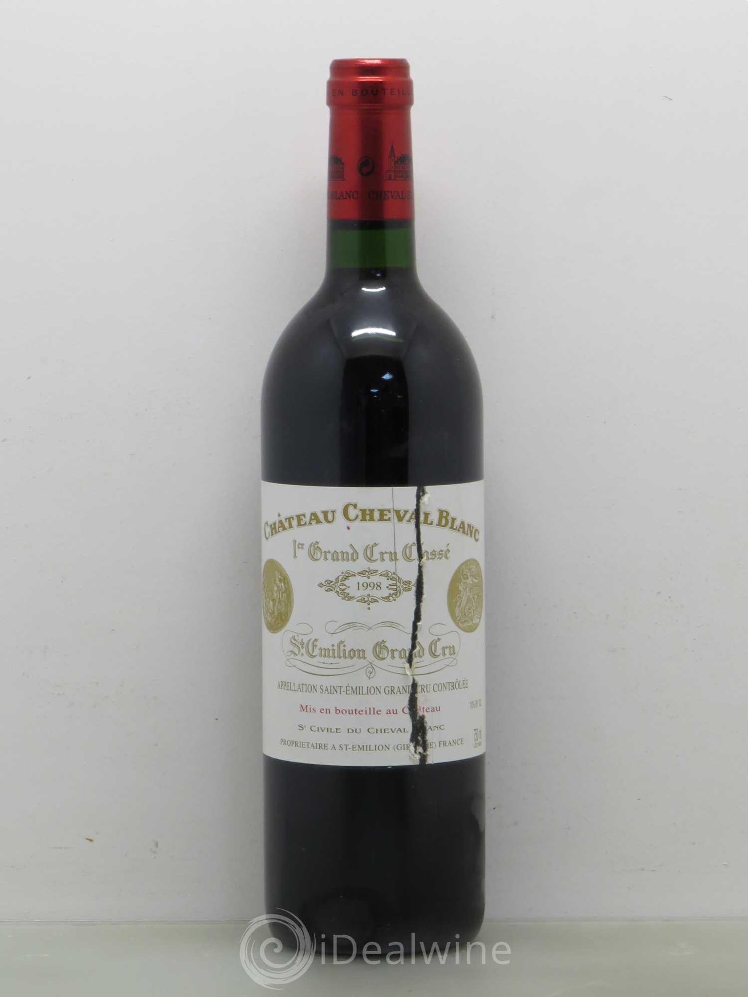 Château Cheval Blanc 1er Grand Cru Classé A 1998 - Lot de 1 bouteille - 0