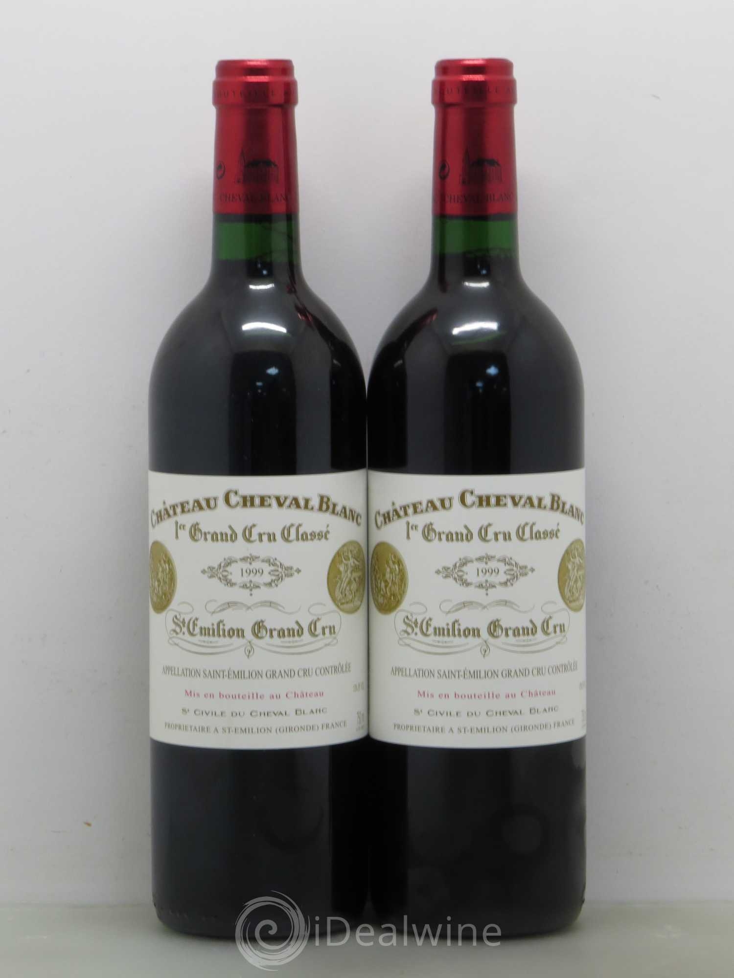 Château Cheval Blanc 1er Grand Cru Classé A 1999 - Lot de 2 bouteilles - 0